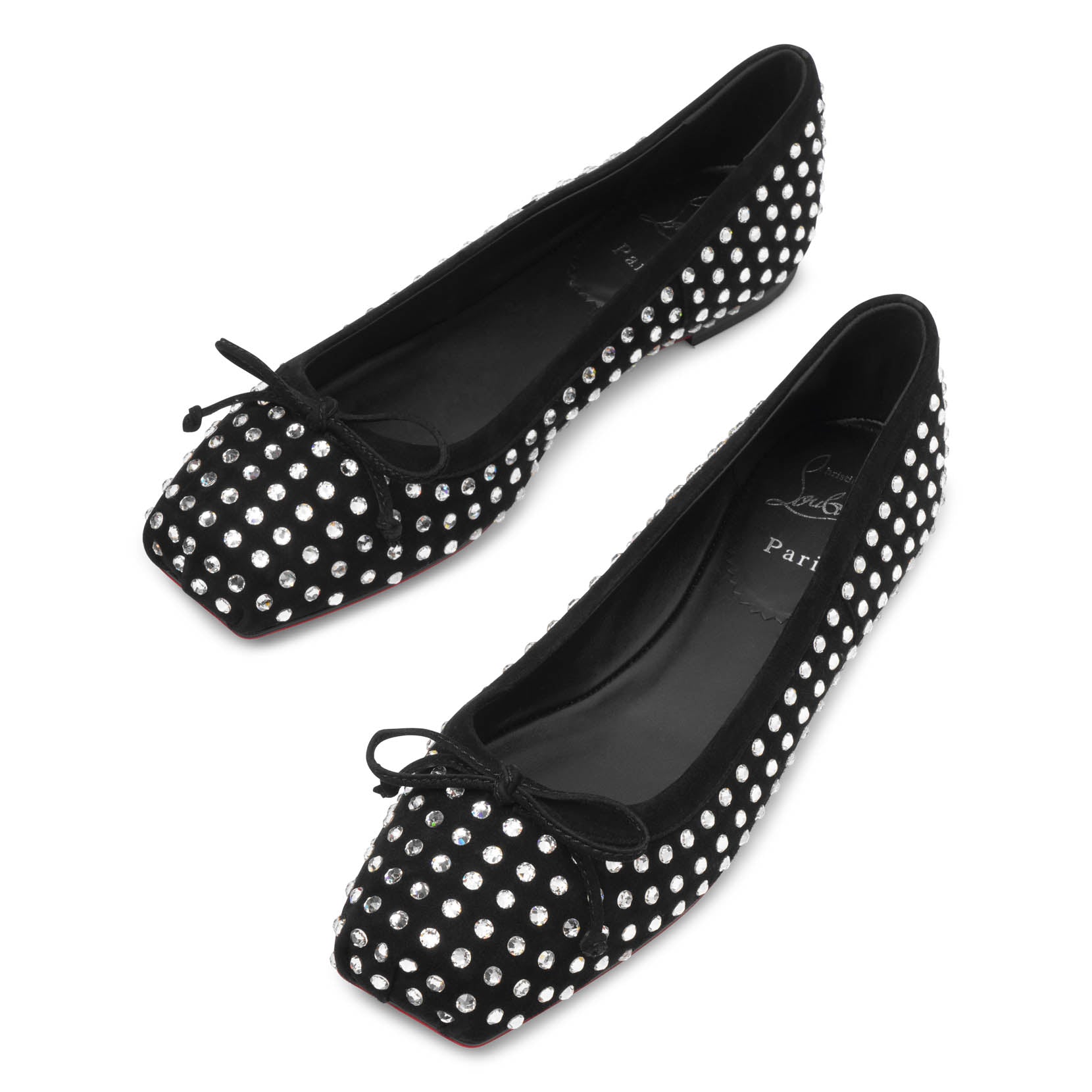 Mamadrague black strass ballerina