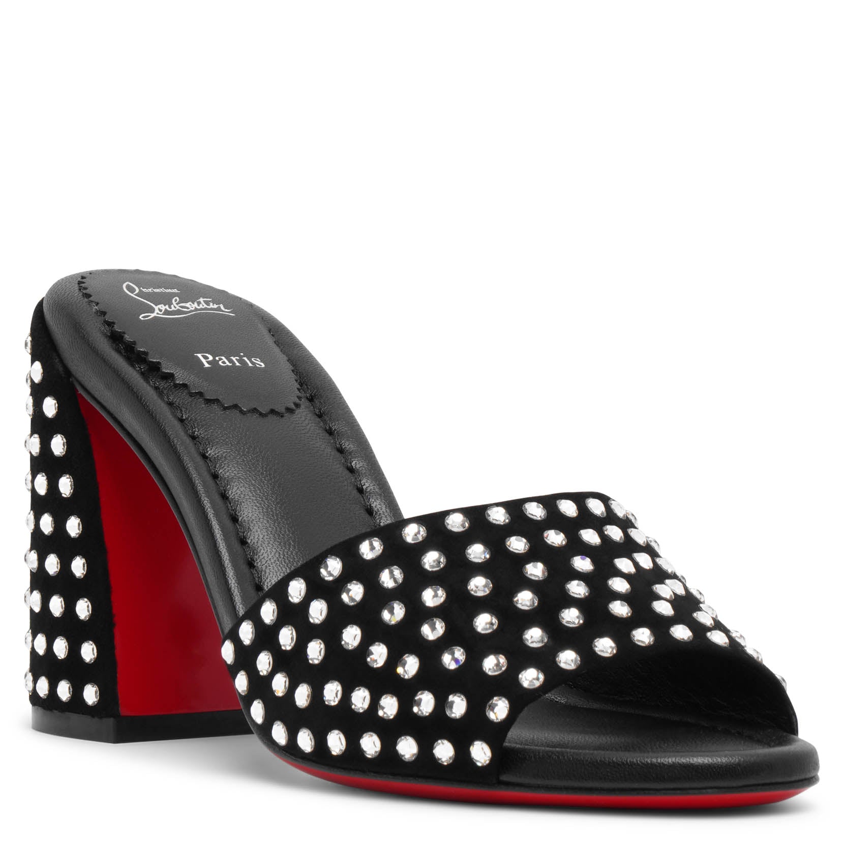 Jane 85 black strass mules