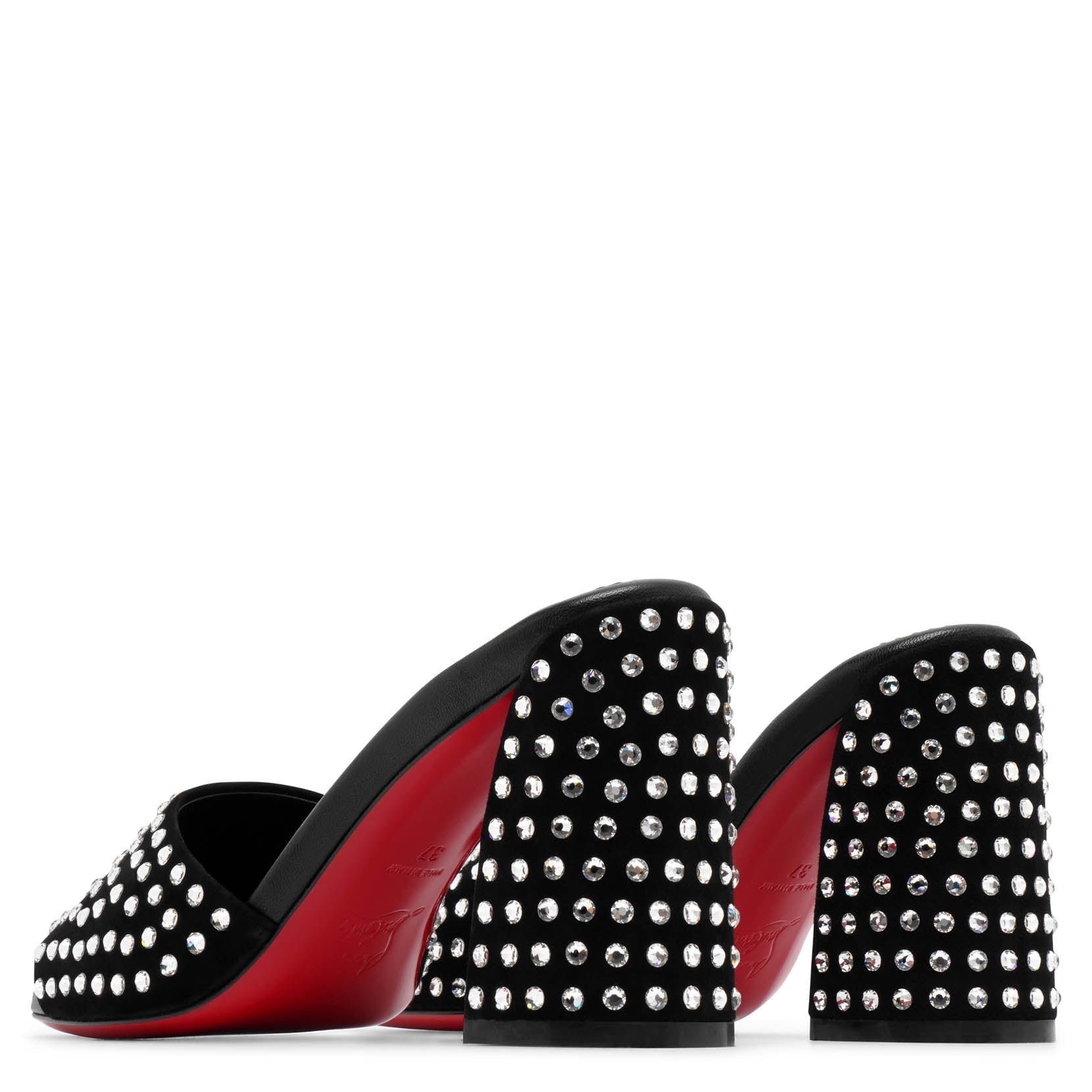 Jane 85 black strass mules