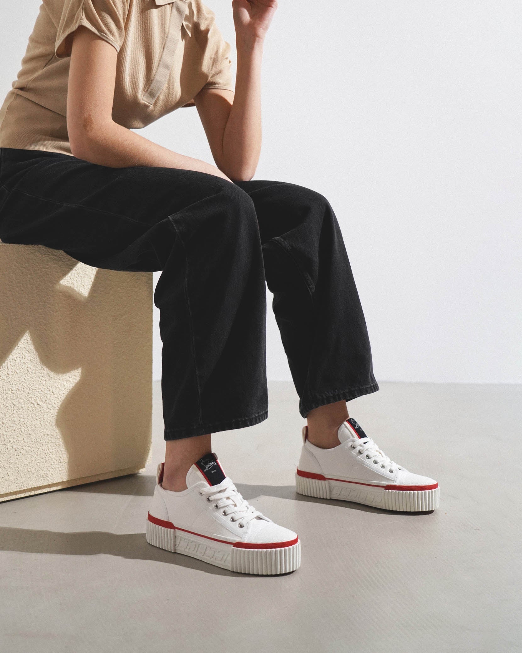 Super Pedro white canvas sneakers