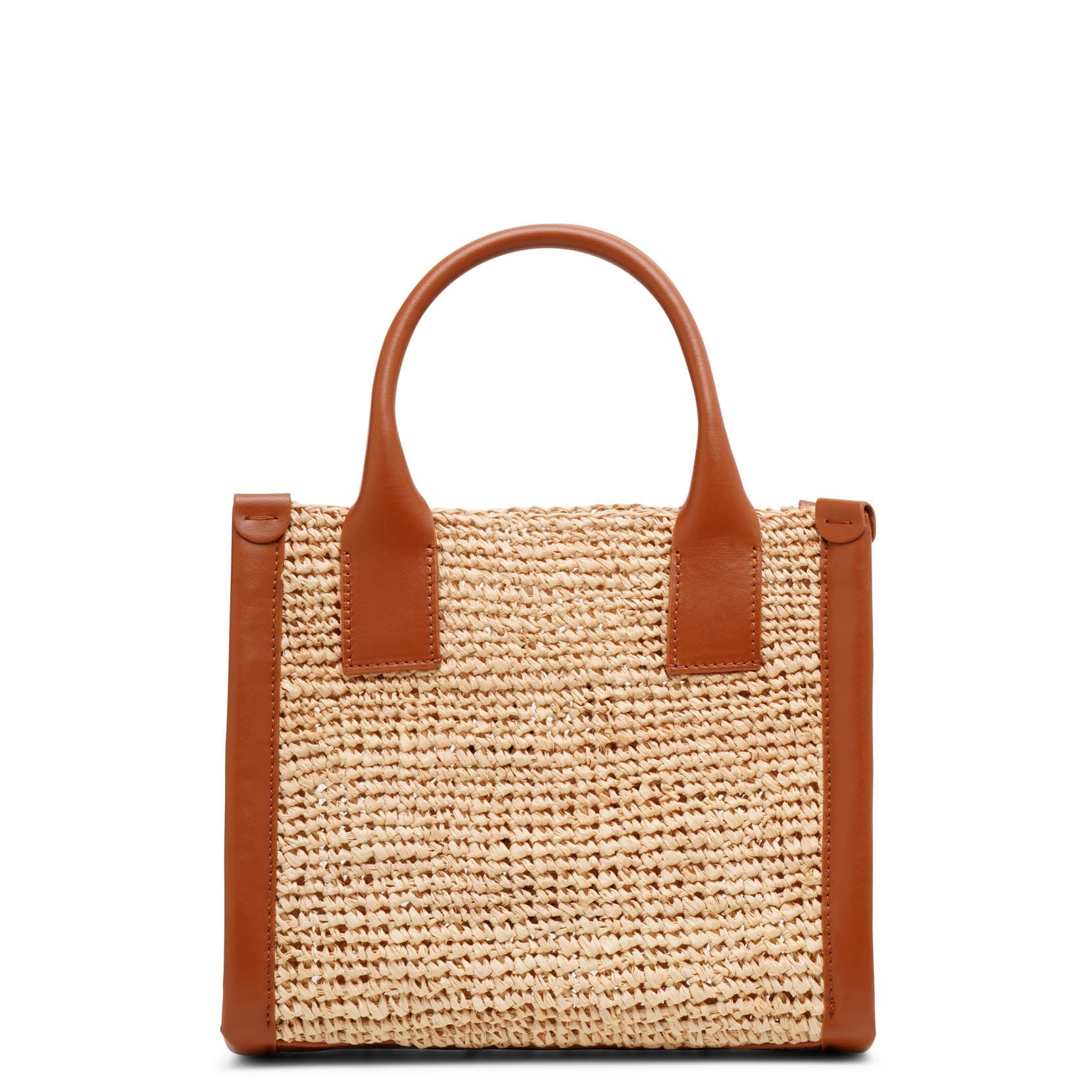 By My Side mini raffia tote bag