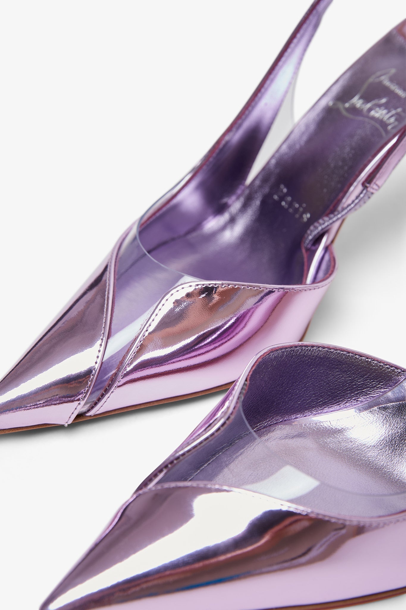 Posticha 80 metallic slingbacks