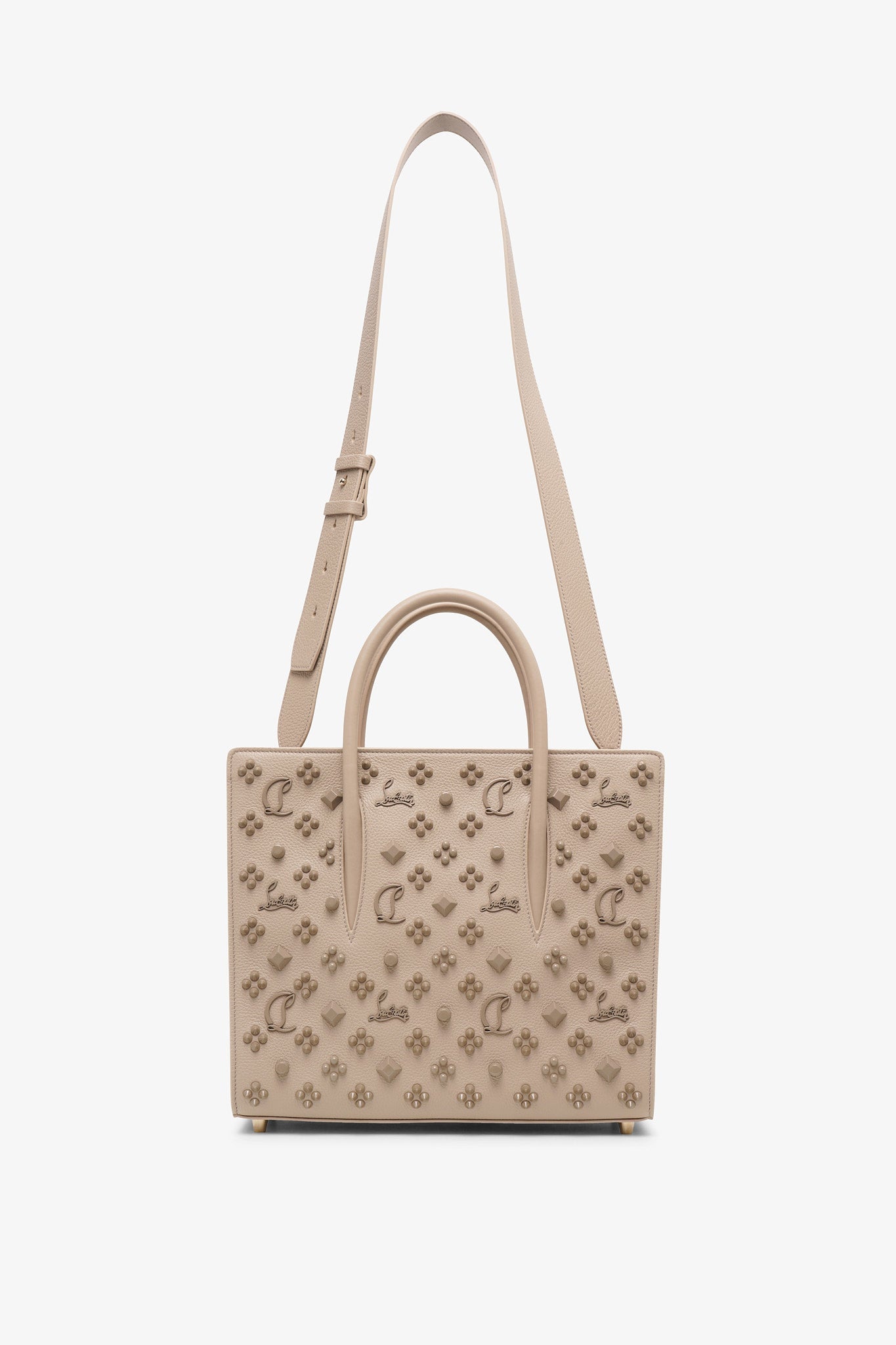 Paloma S medium beige leather bag