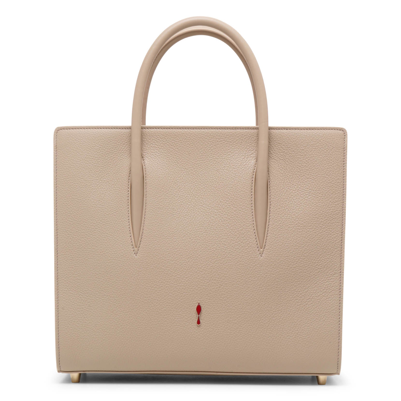 Paloma S medium beige leather bag