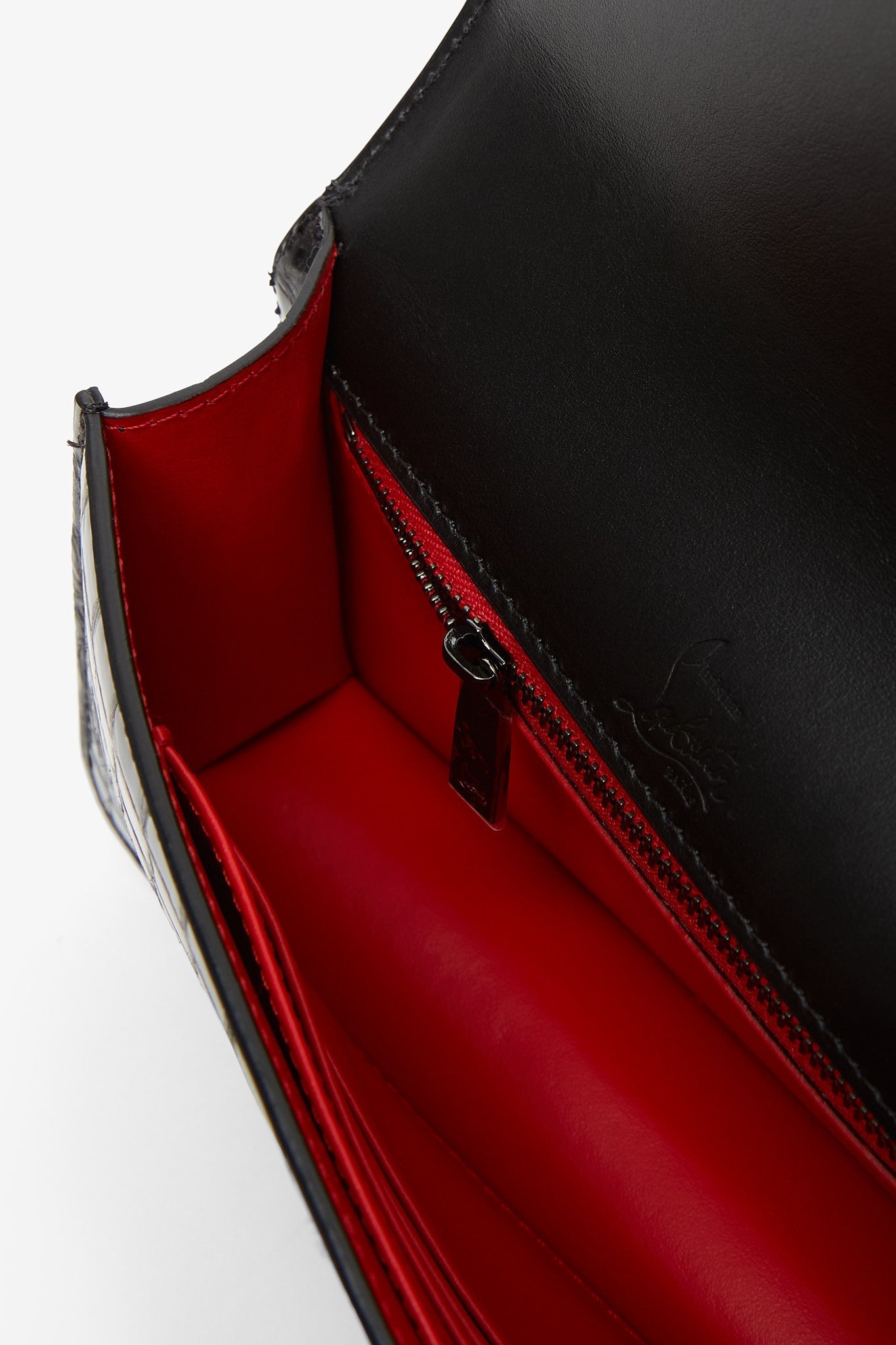 Loubi 54 black calf ali crossbody bag