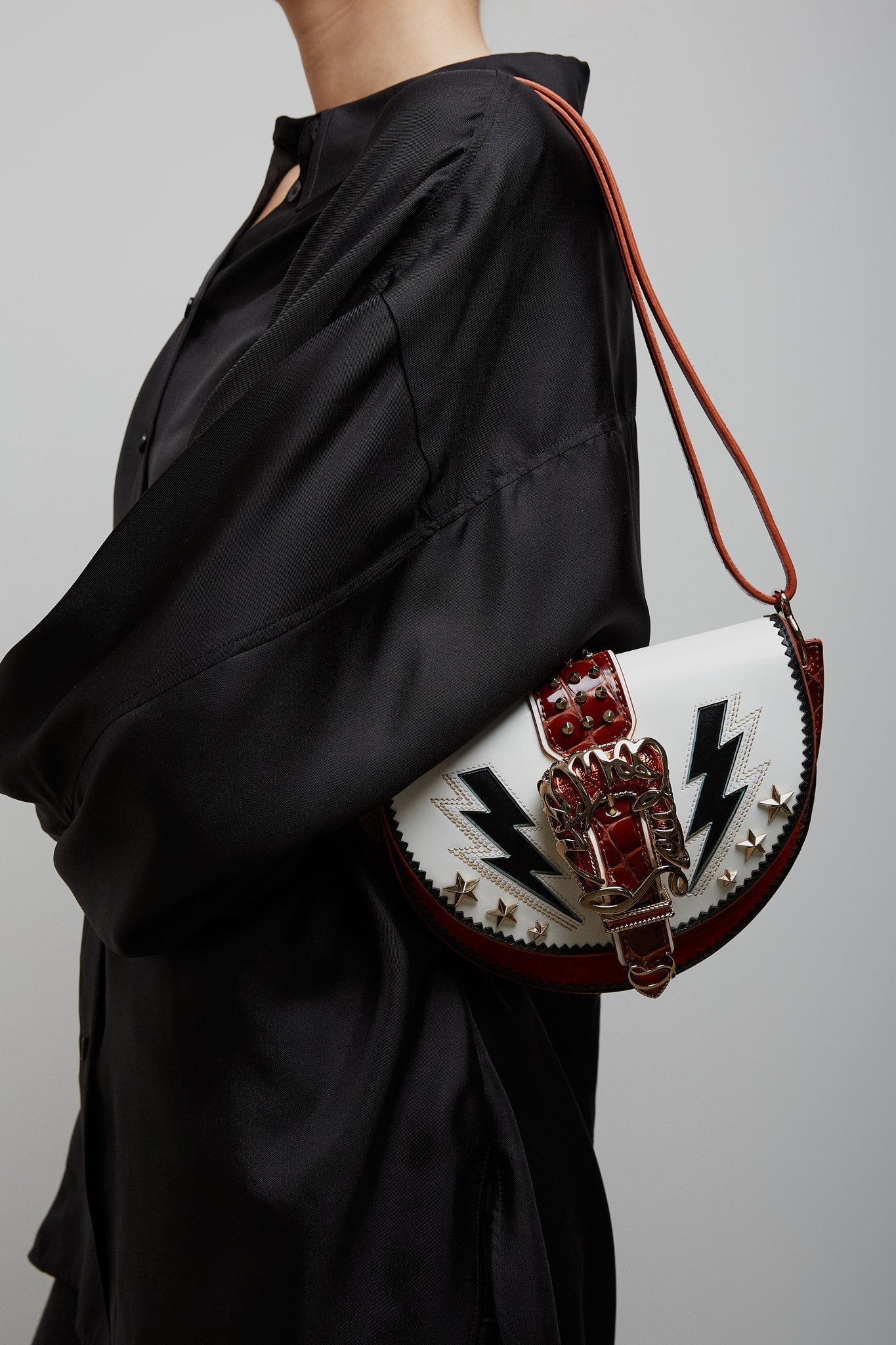 Giddy white crossbody bag