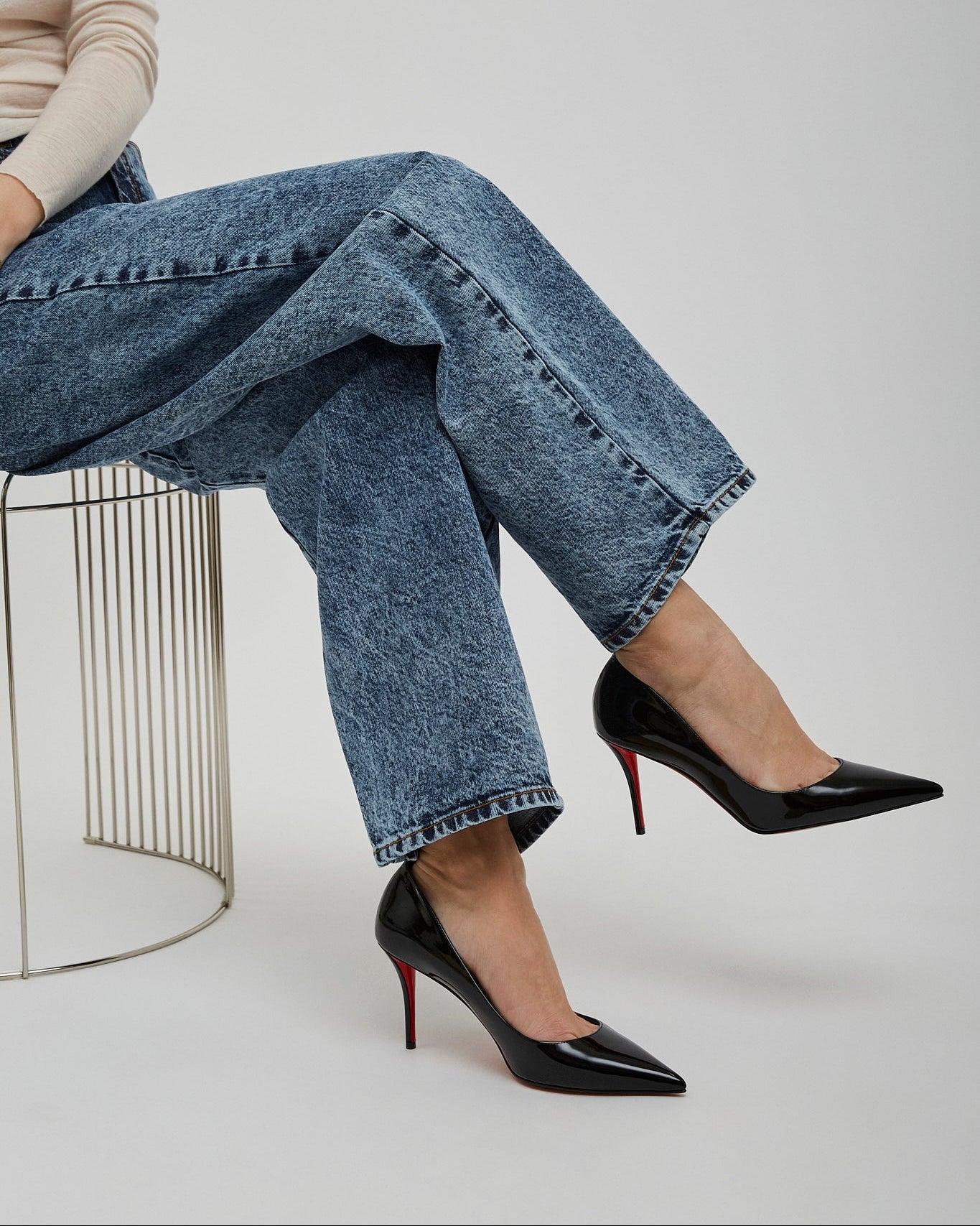 Miss Z 80 Black Patent Pumps