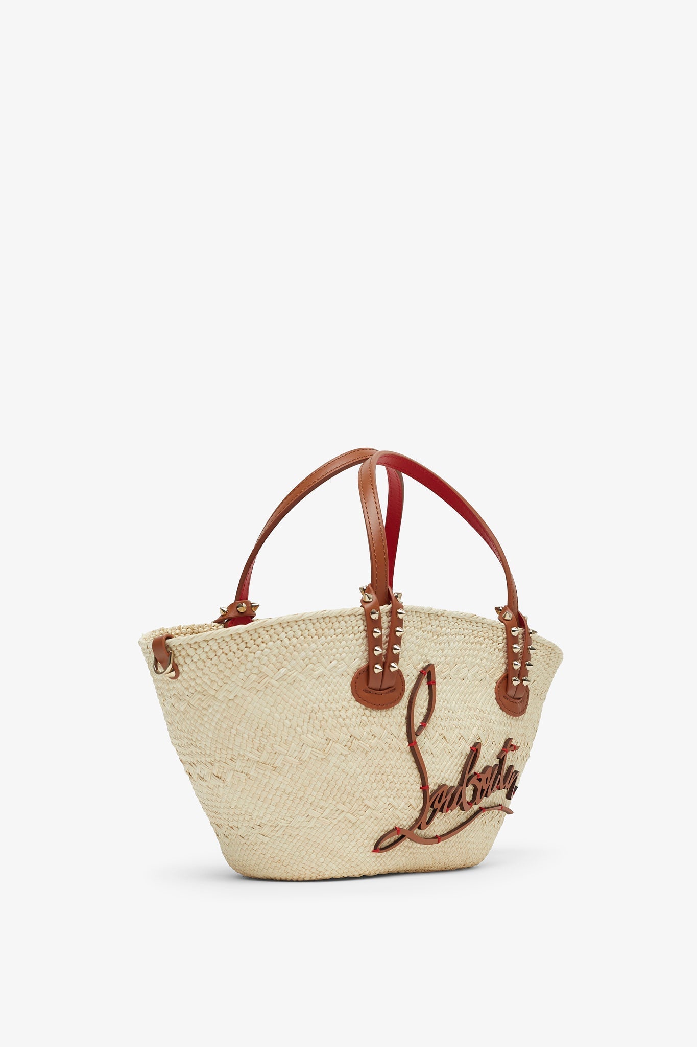 Cabata mini raffia basket bag