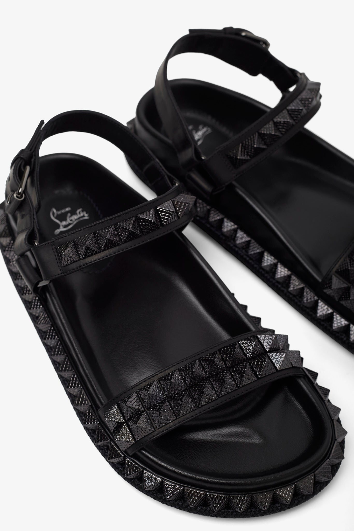 Pyrabizz black platform sandals