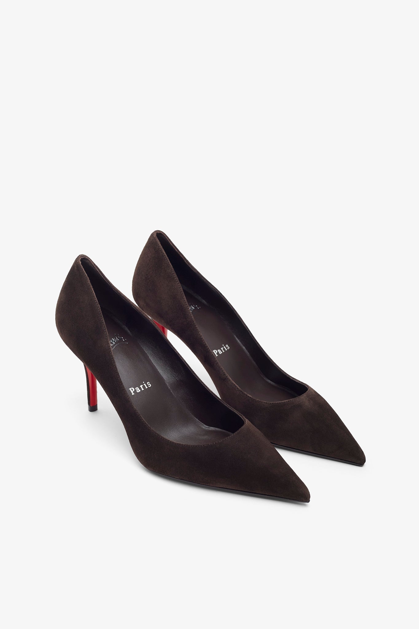 Miss Z 80 brown suede pumps