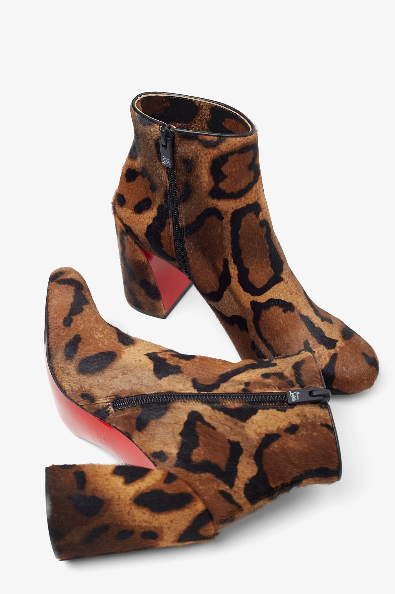 Jane 85 leopard ankle boots