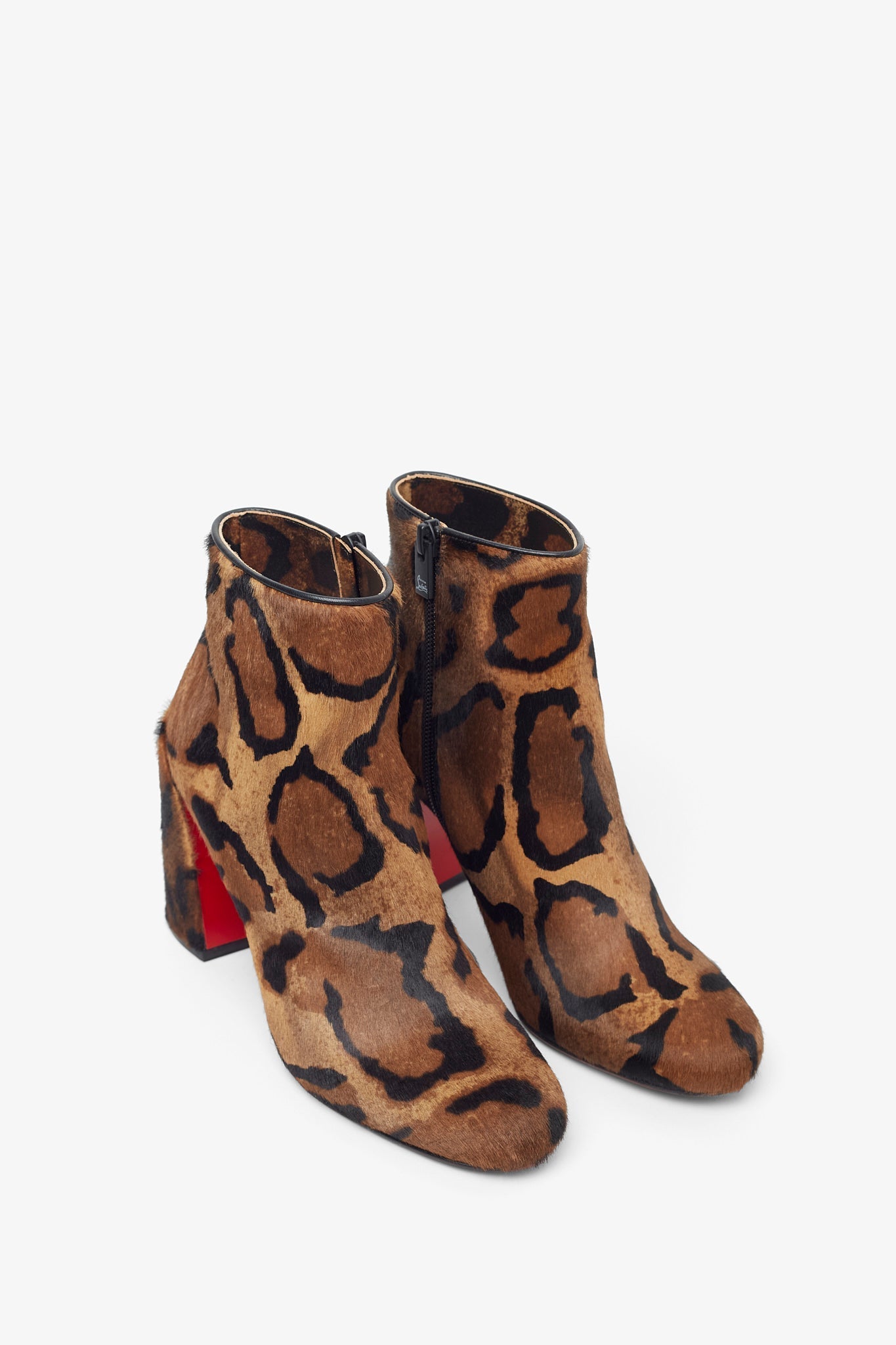 Jane 85 leopard ankle boots