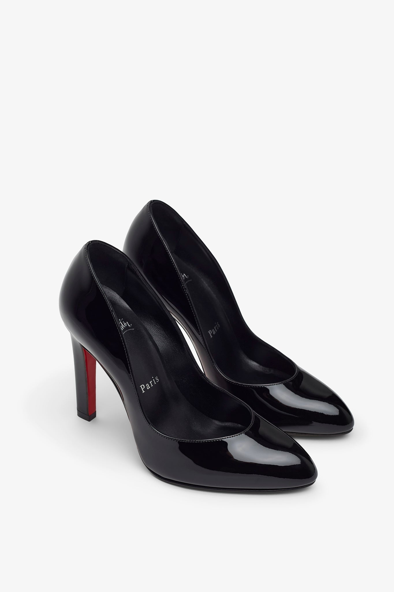 Fannylove 100 black patent pumps