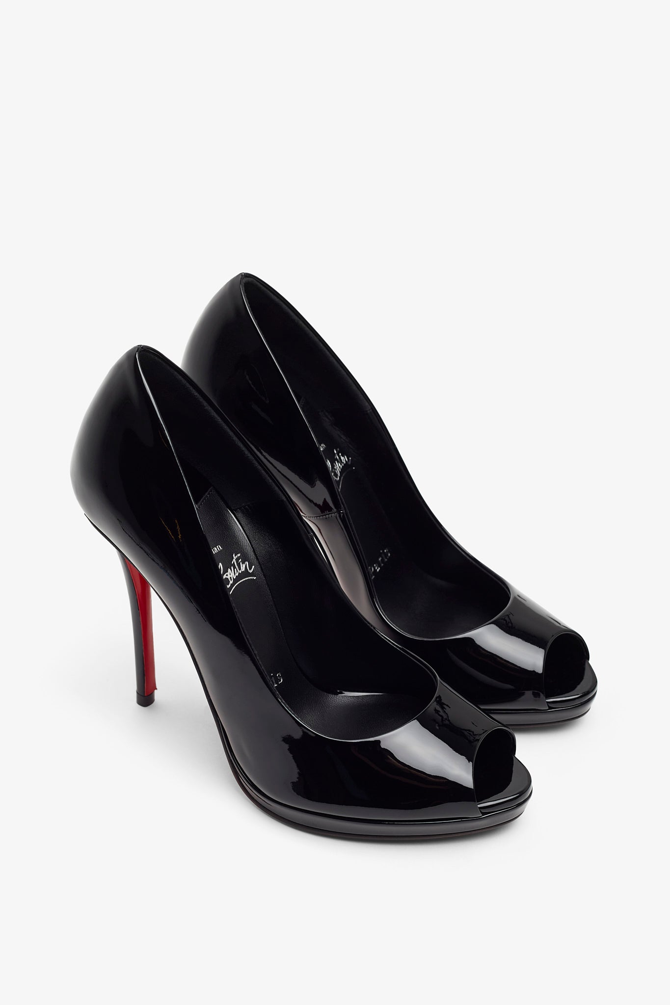 Lady Z 120 black patent pumps