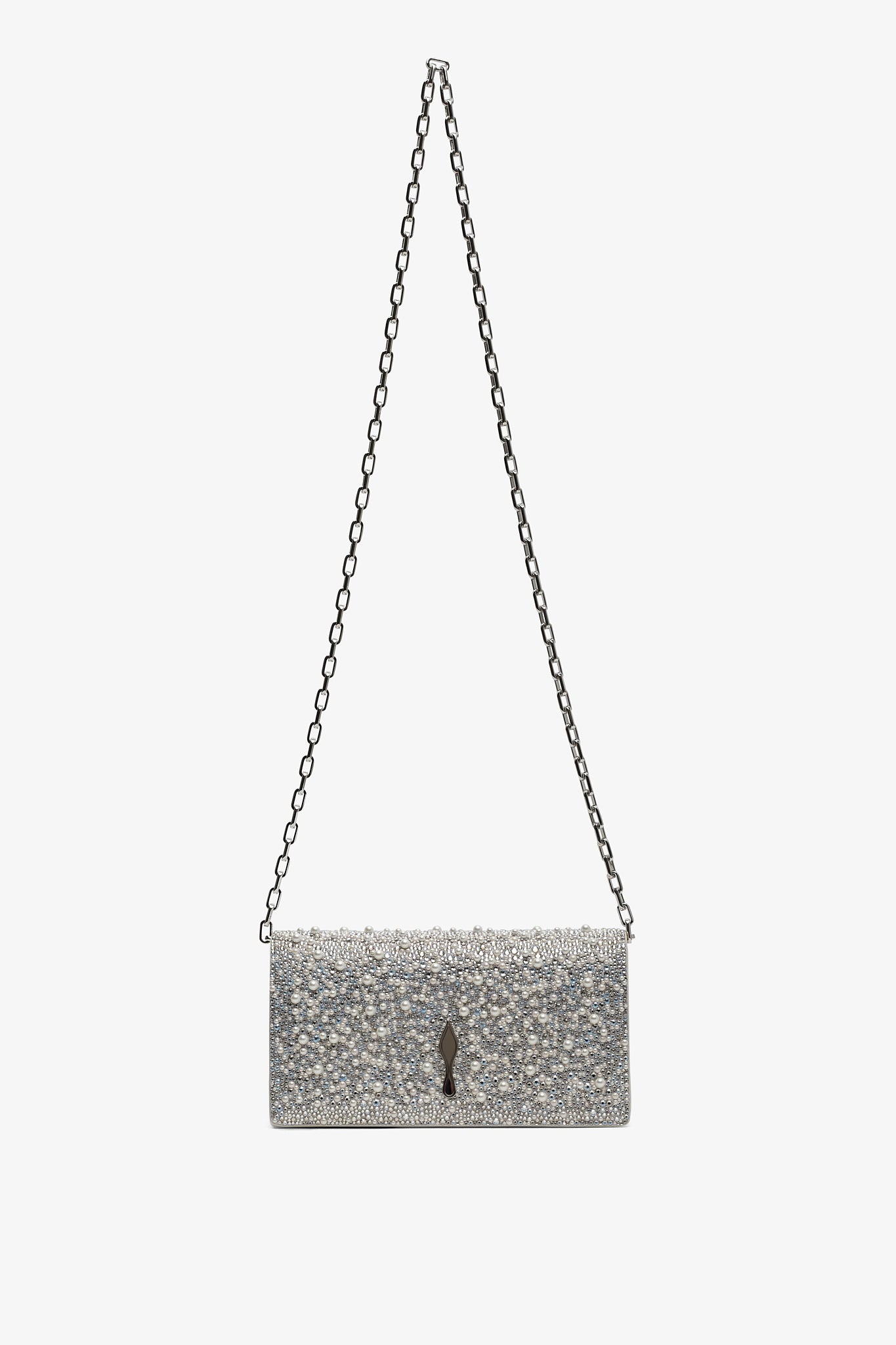 Bettina sliver strass clutch