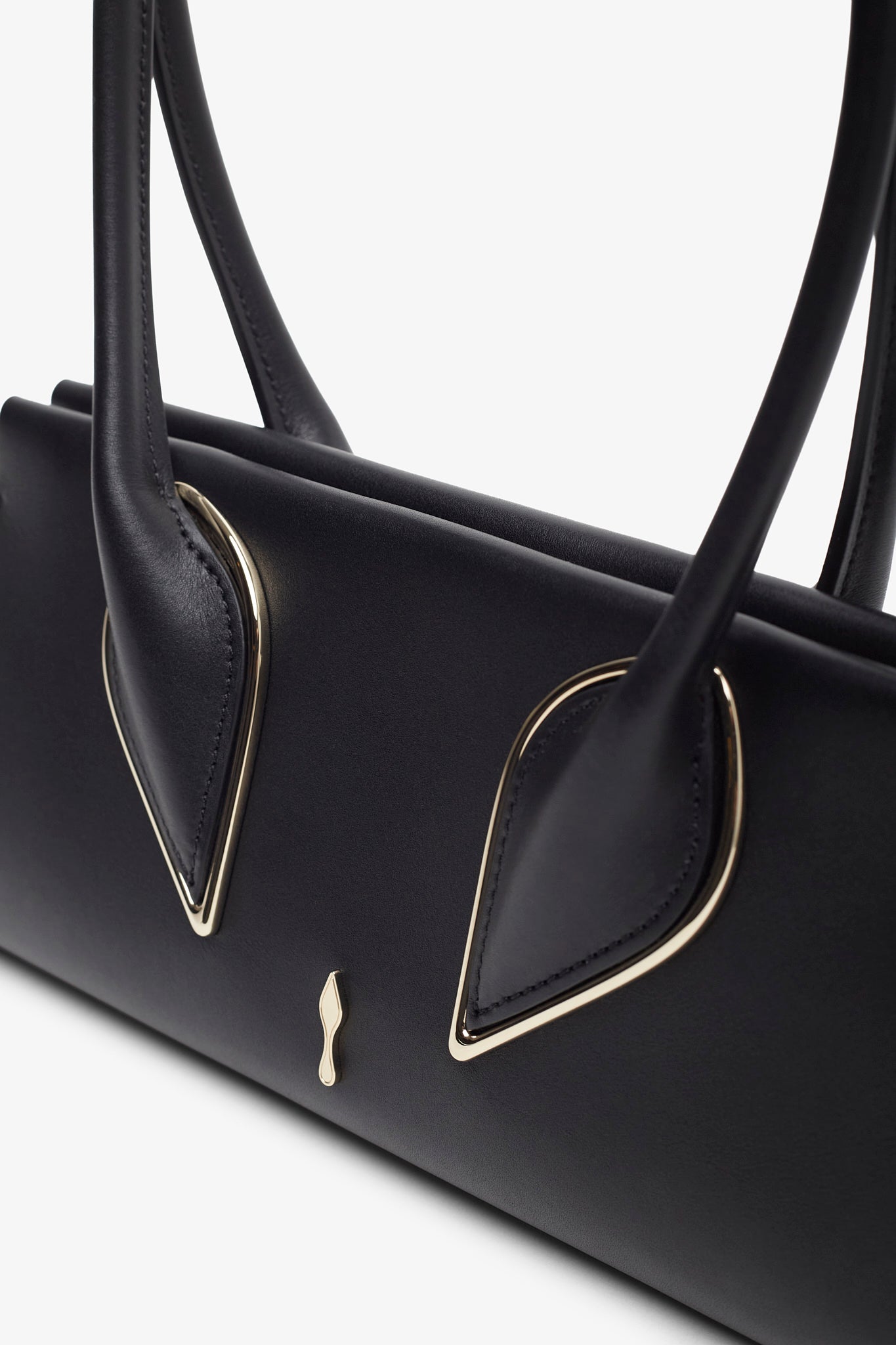 Venus black baguette shoulder bag