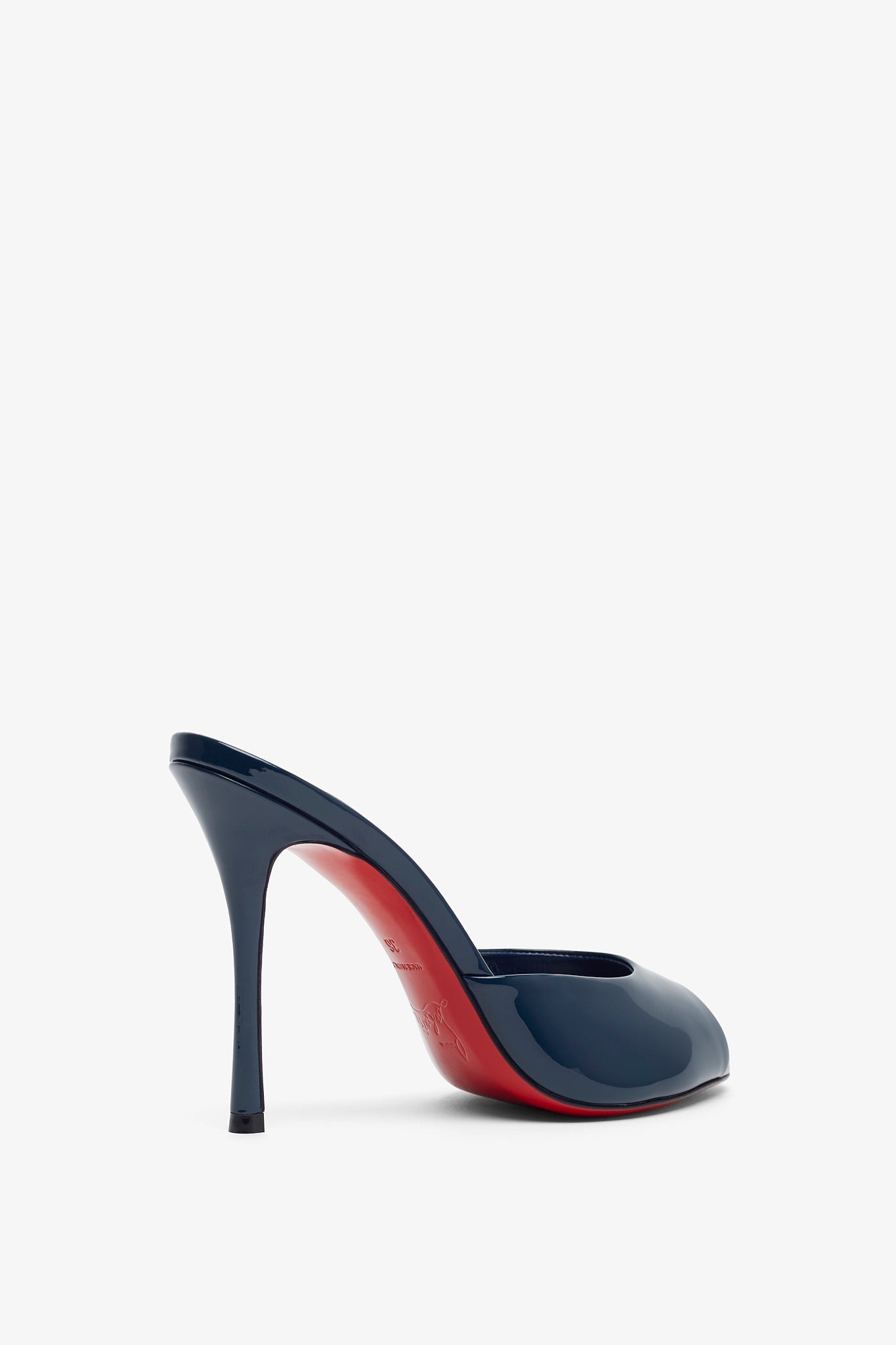 Me Dolly 100 Blue Patent Mules