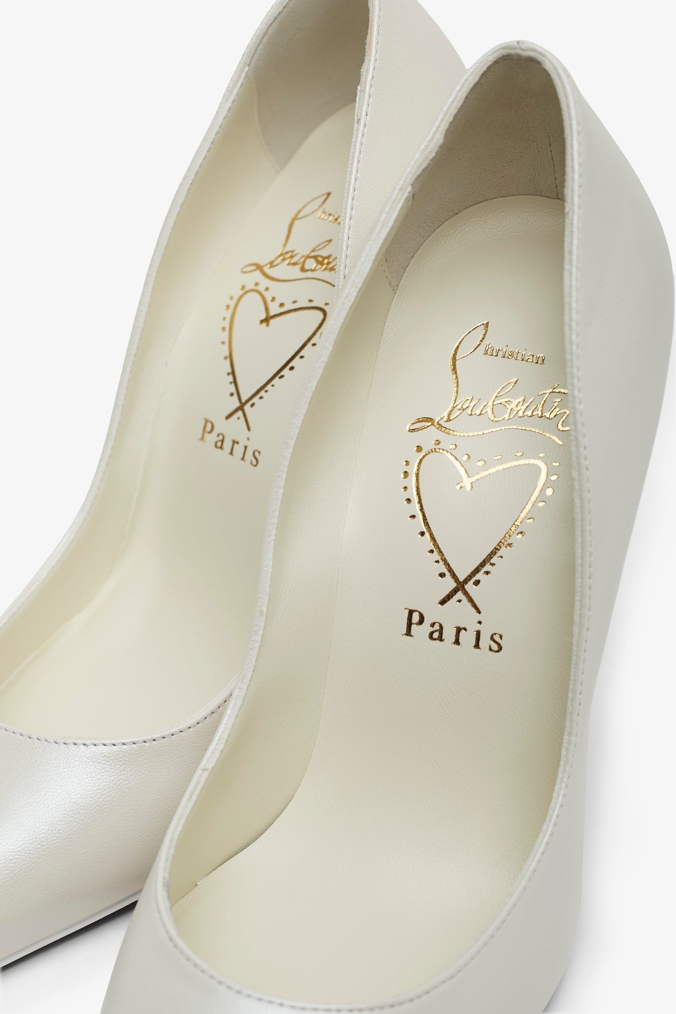 Miss Z 100 Ivory Leather Pumps