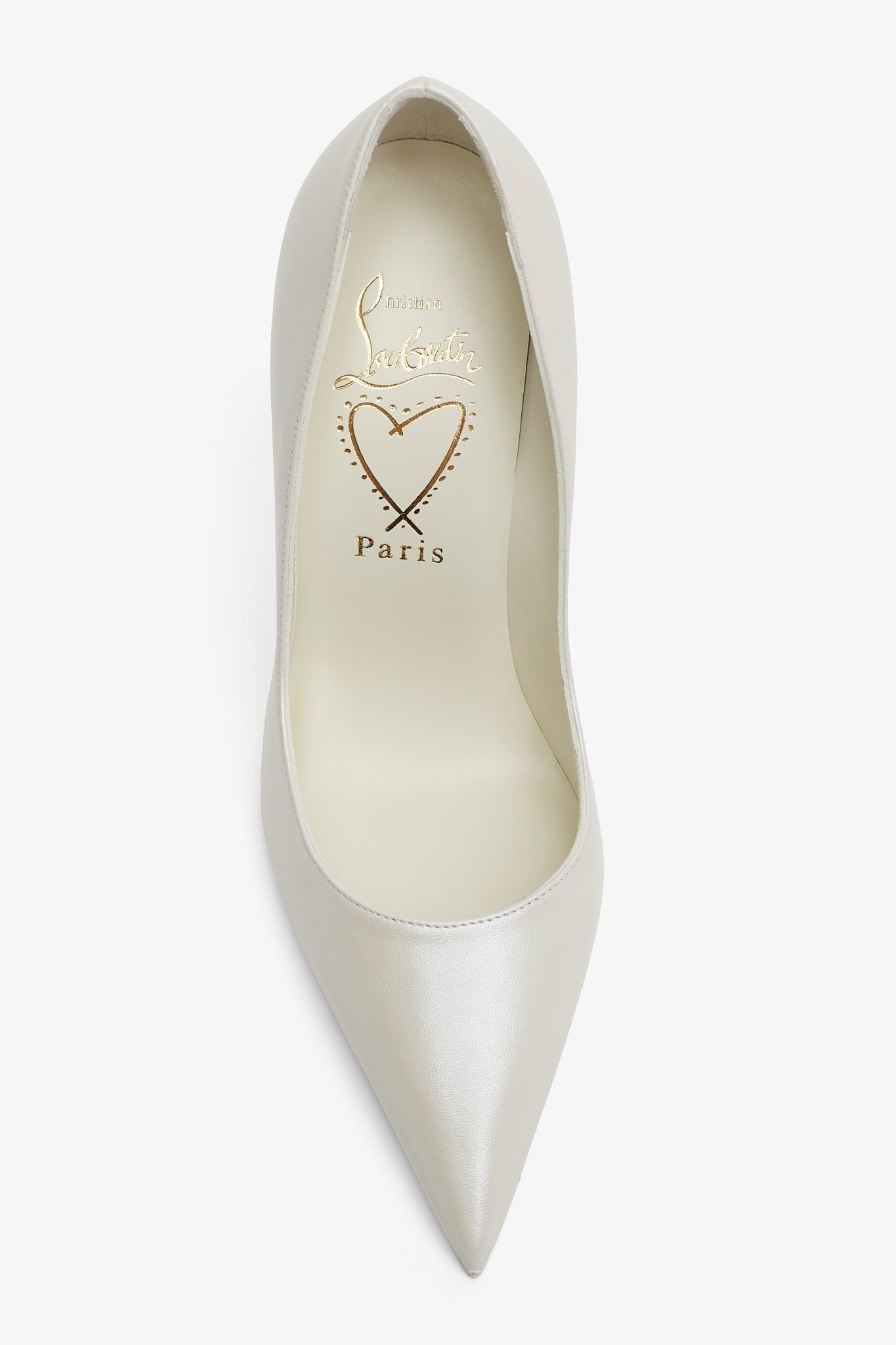 Miss Z 100 Ivory Leather Pumps