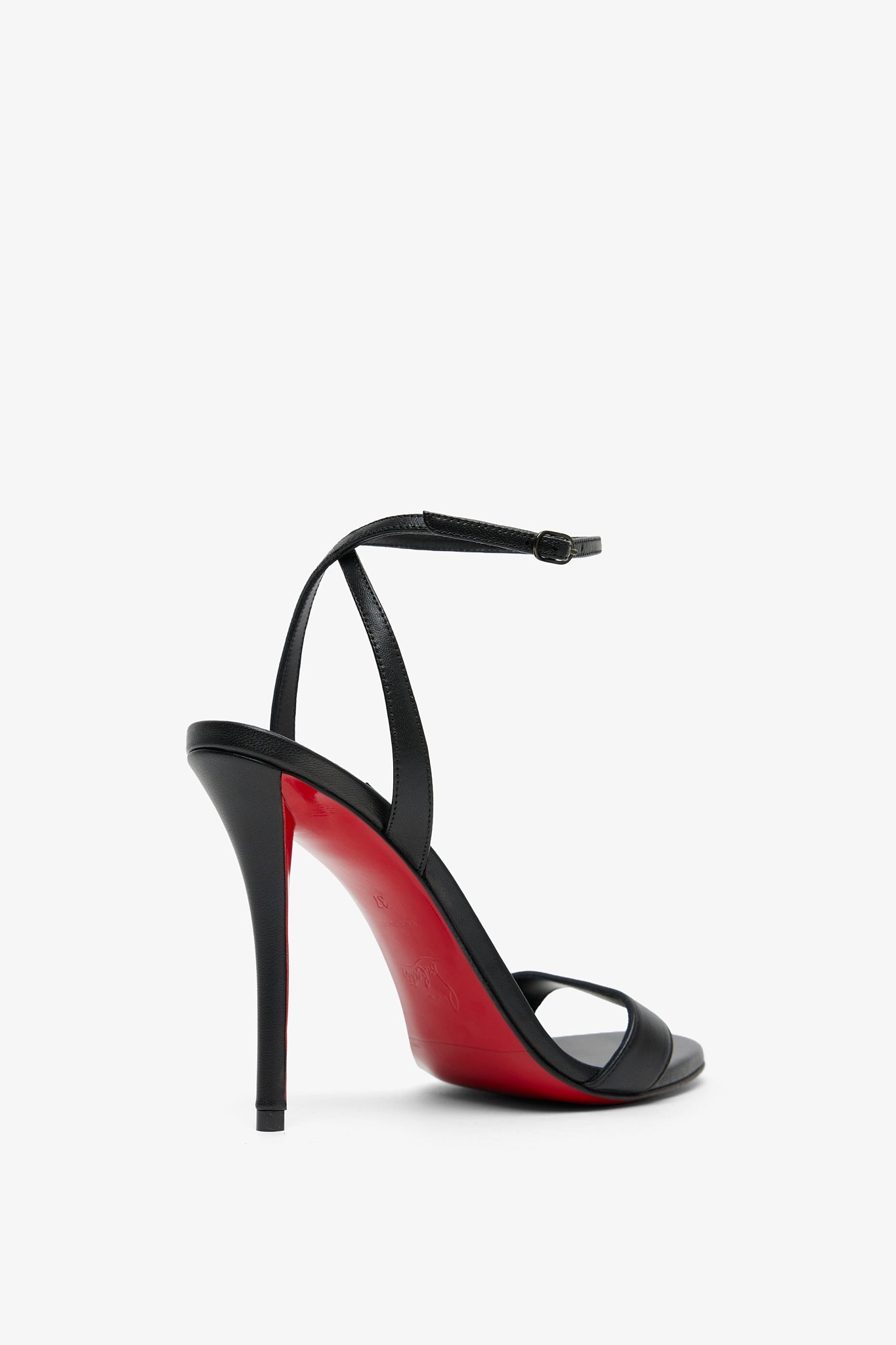Miss Z 100 Black Leather Sandals