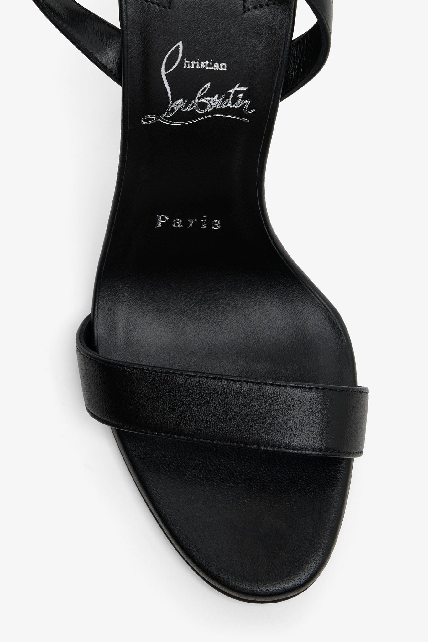 Miss Z 100 Black Leather Sandals