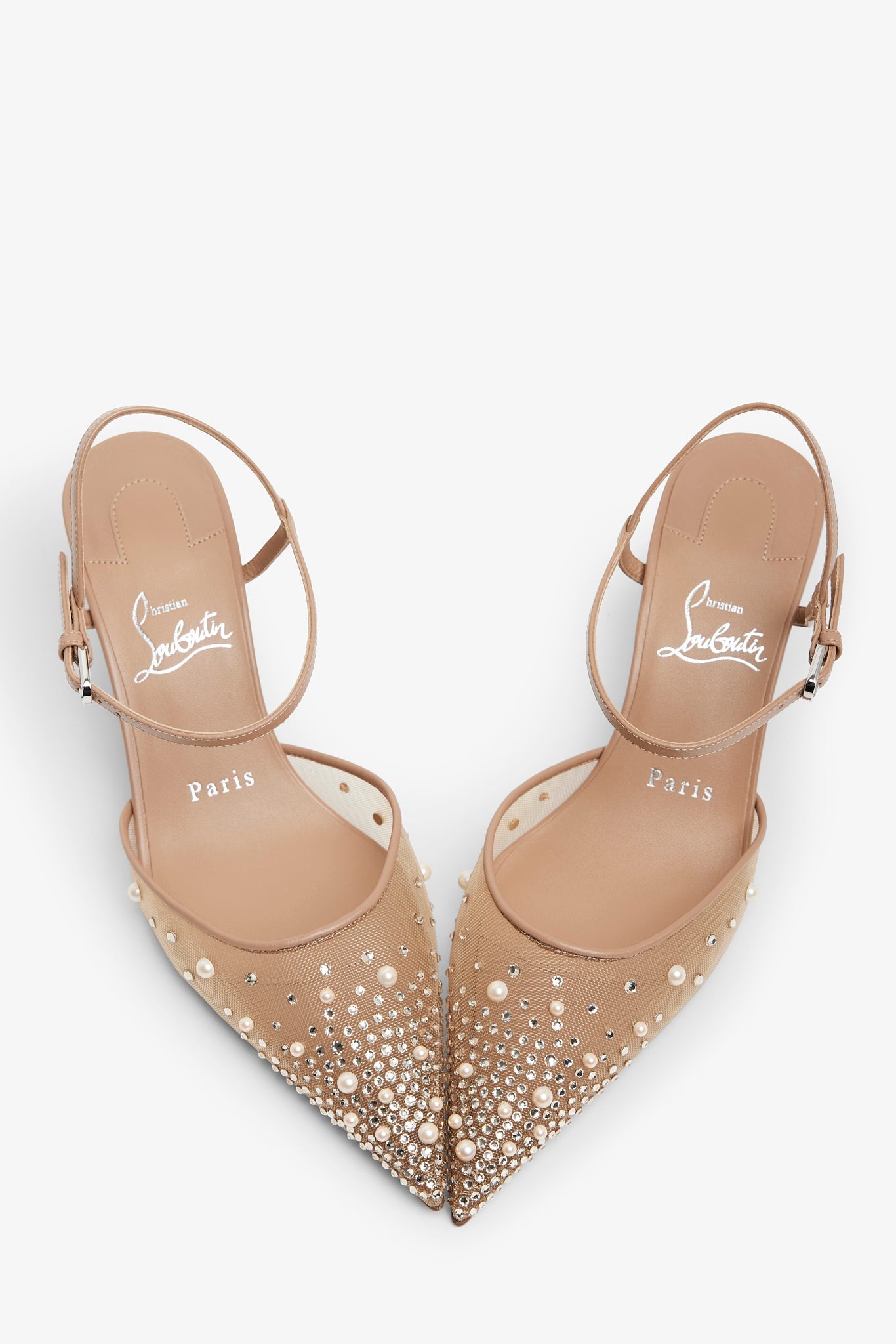 Miss Z 60 Riviera Beige Strass Pumps