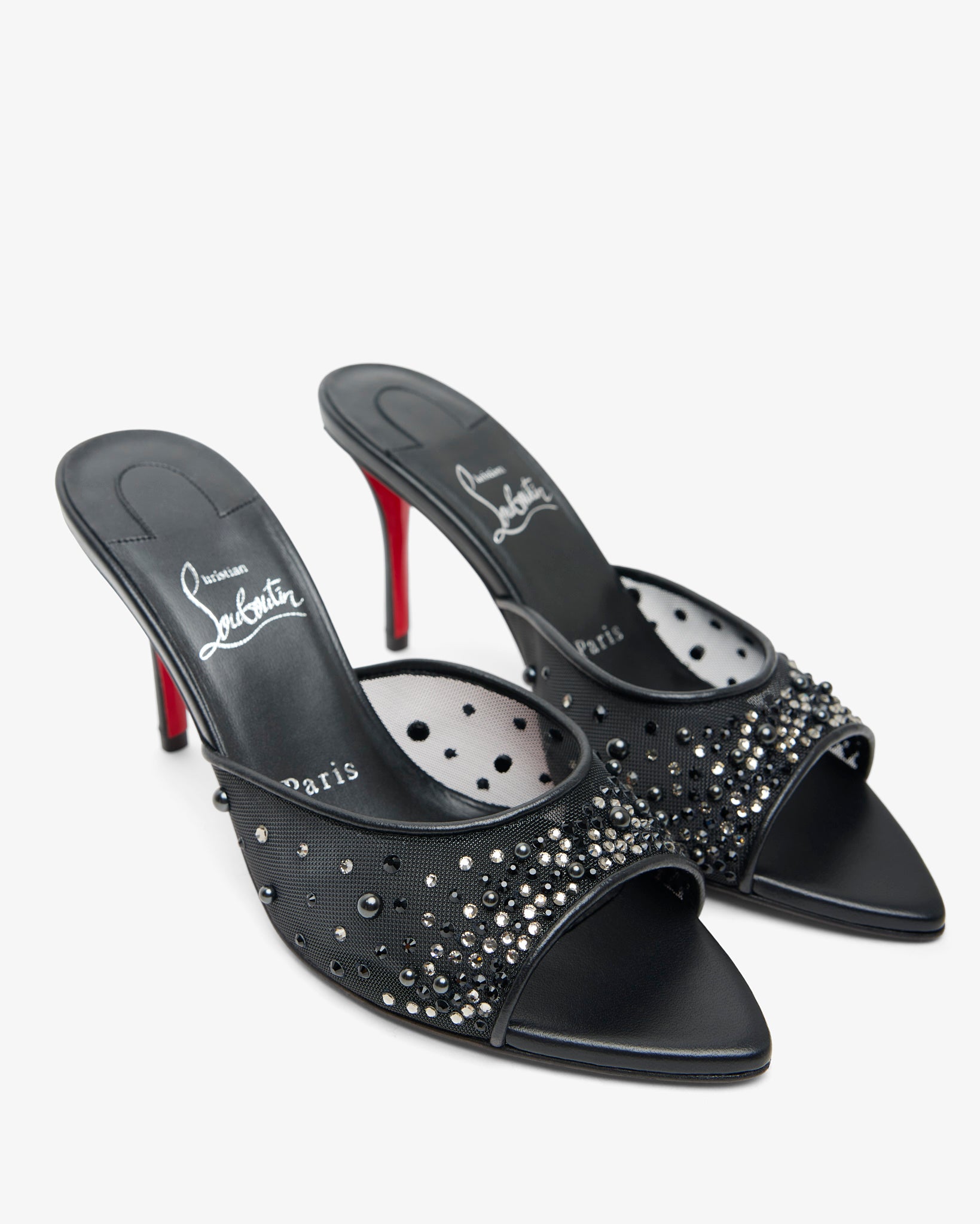 Miss Z 80 Black Strass Mules