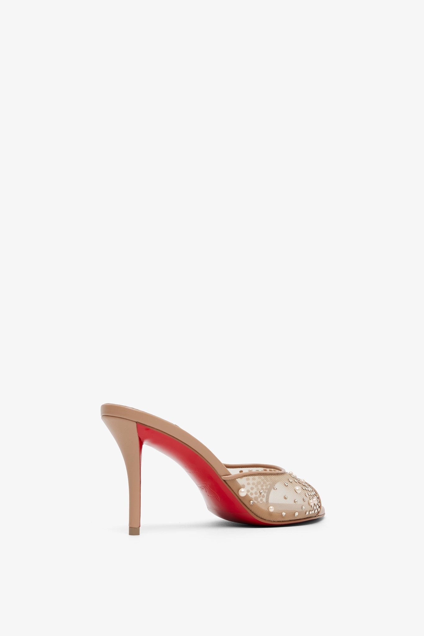 Miss Z 80 Beige Strass Mules