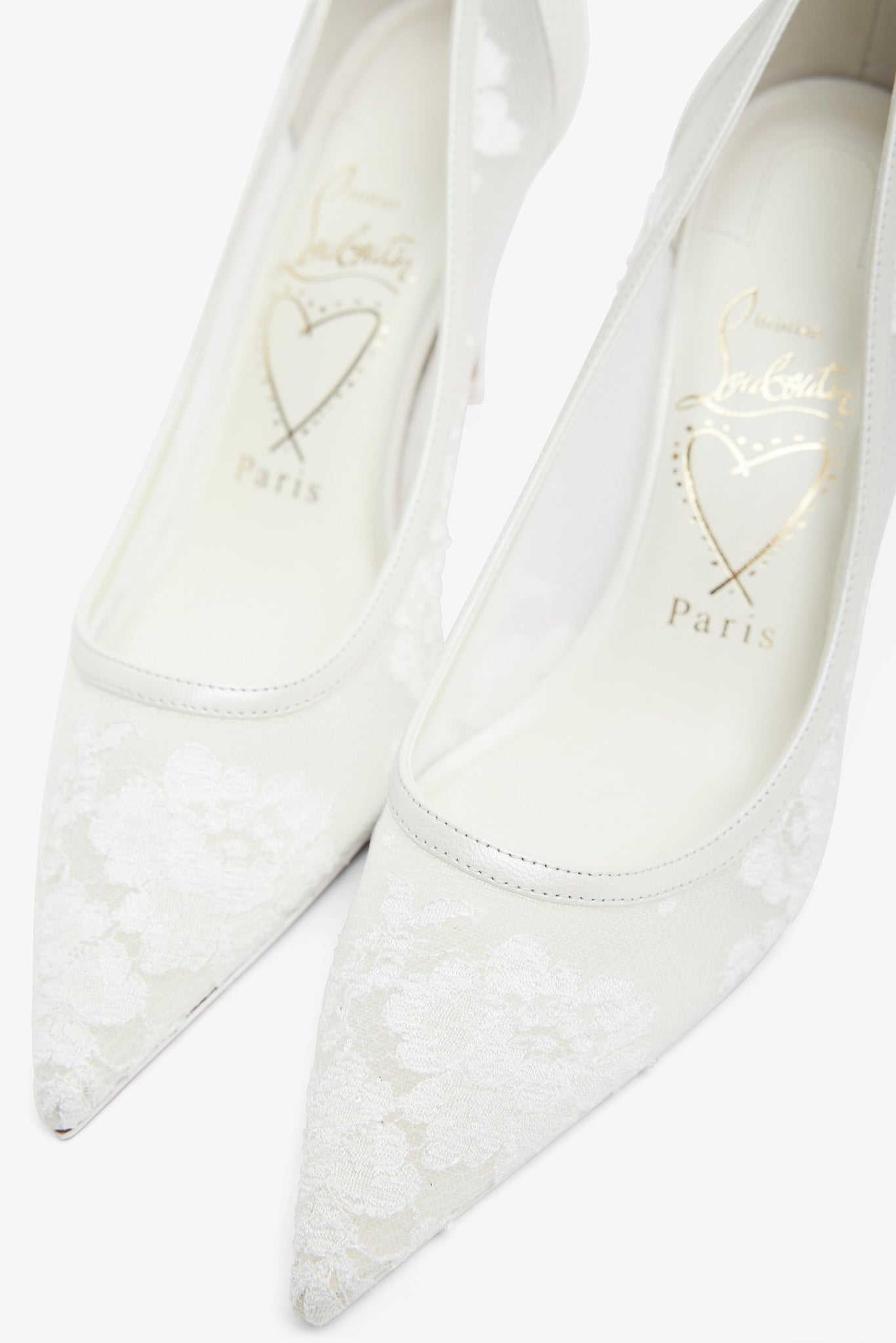 Miss Z 80 Ivory Lace Pumps