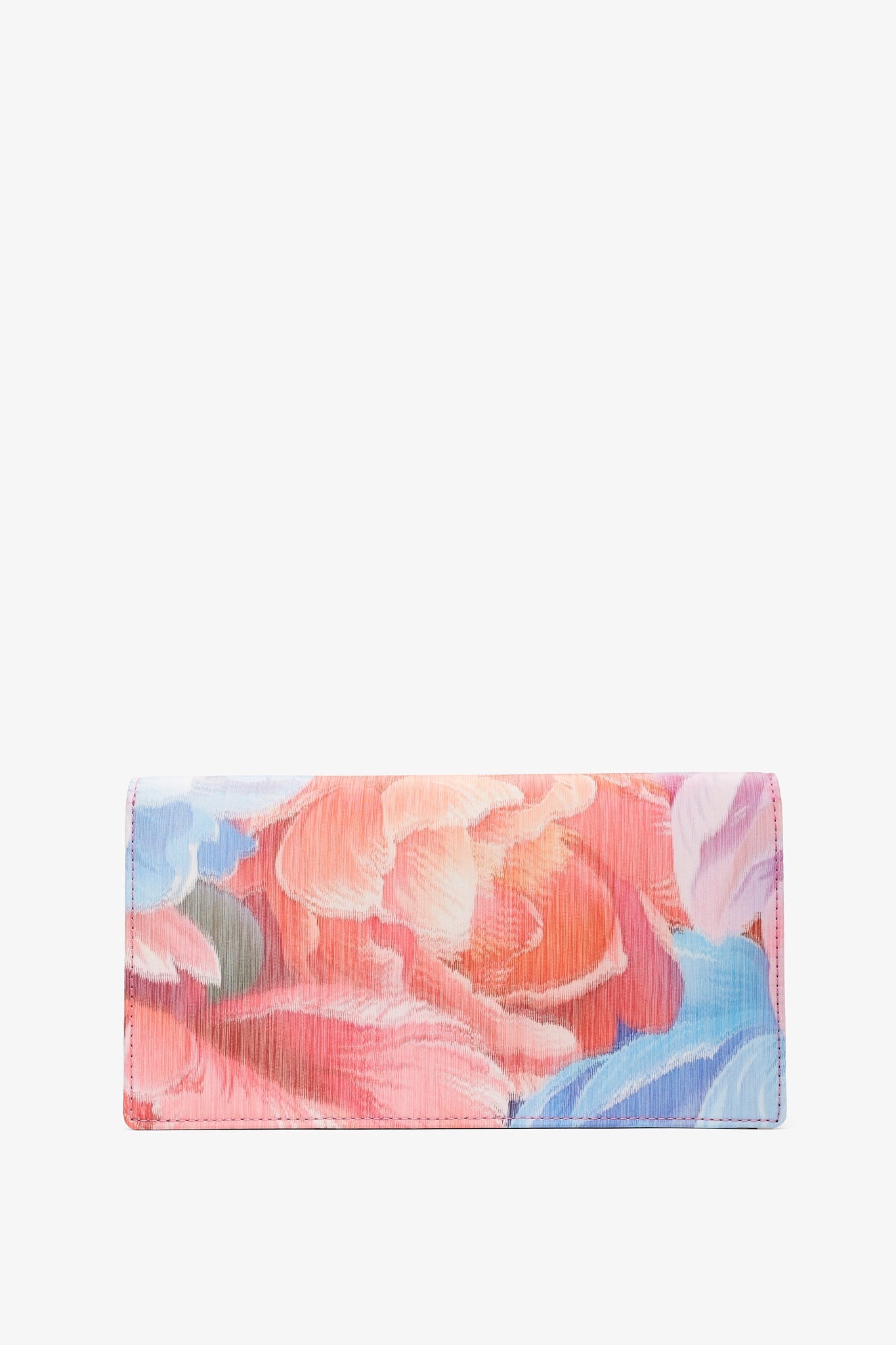 Bettina Flower satin clutch