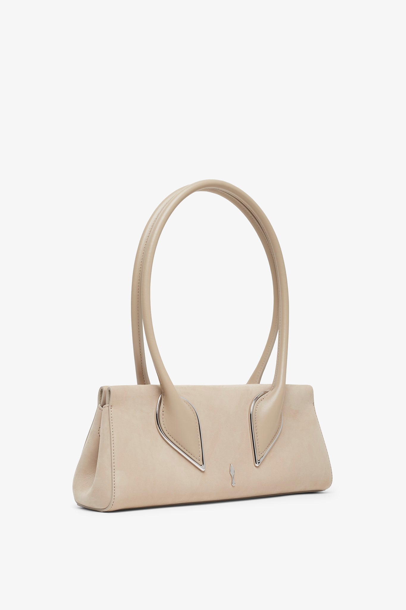 Venus Baguette Beige Clutch