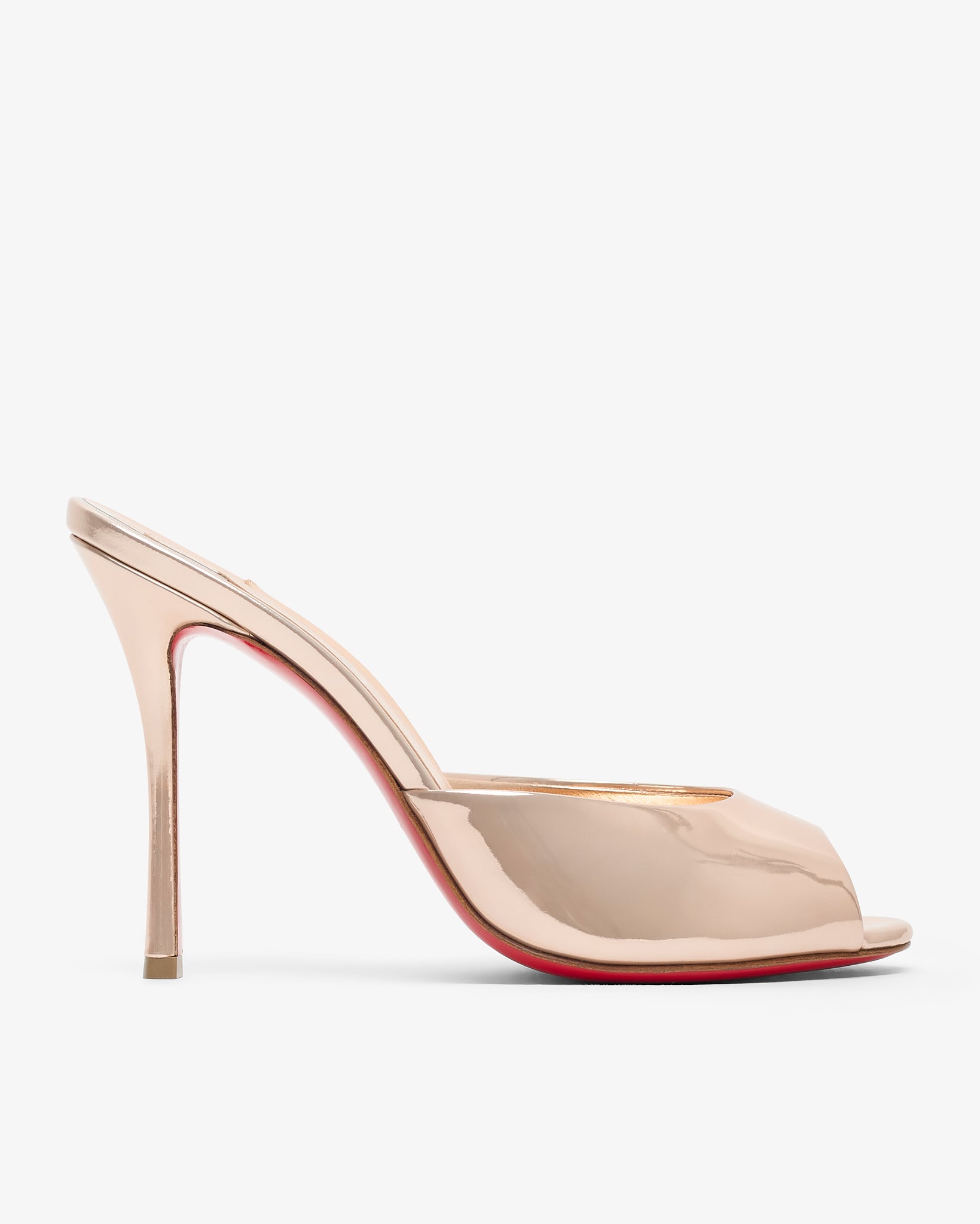 Me Dolly 100 pink metallic mules