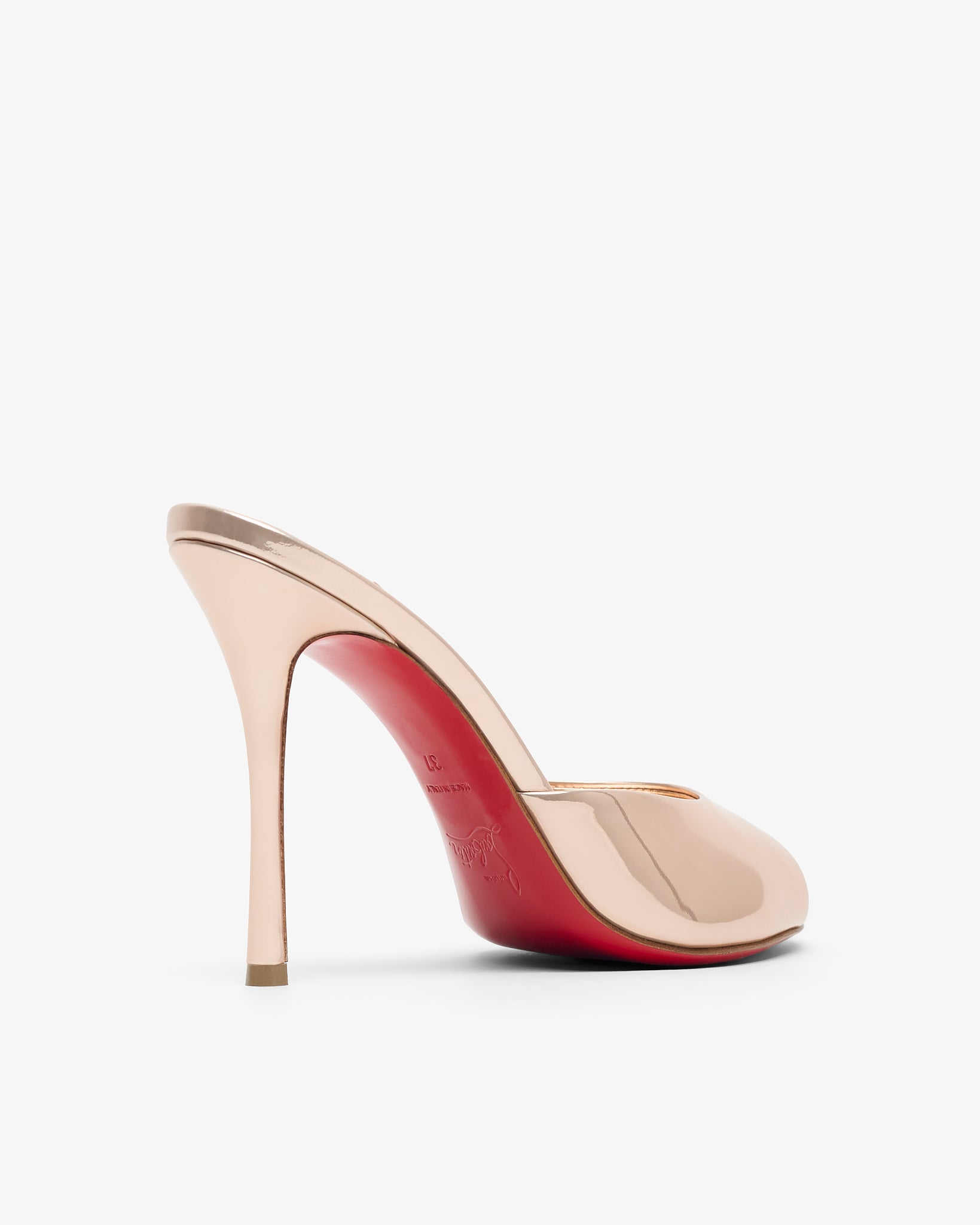 Me Dolly 100 pink metallic mules