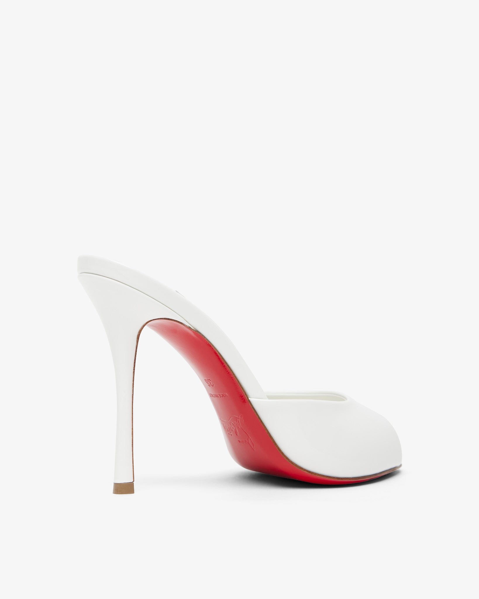 Me Dolly 100 white patent mules