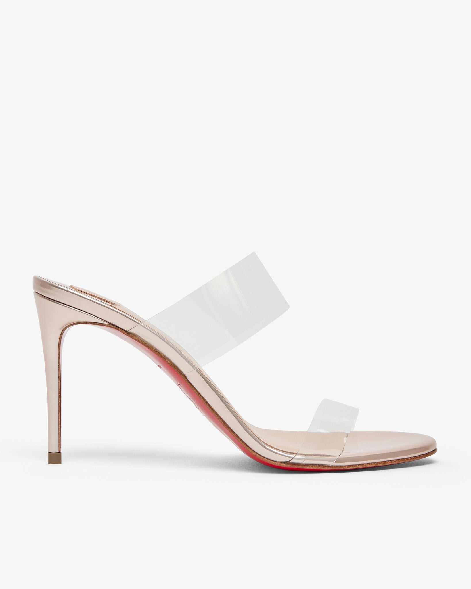 Just Nothing 85 metallic mules