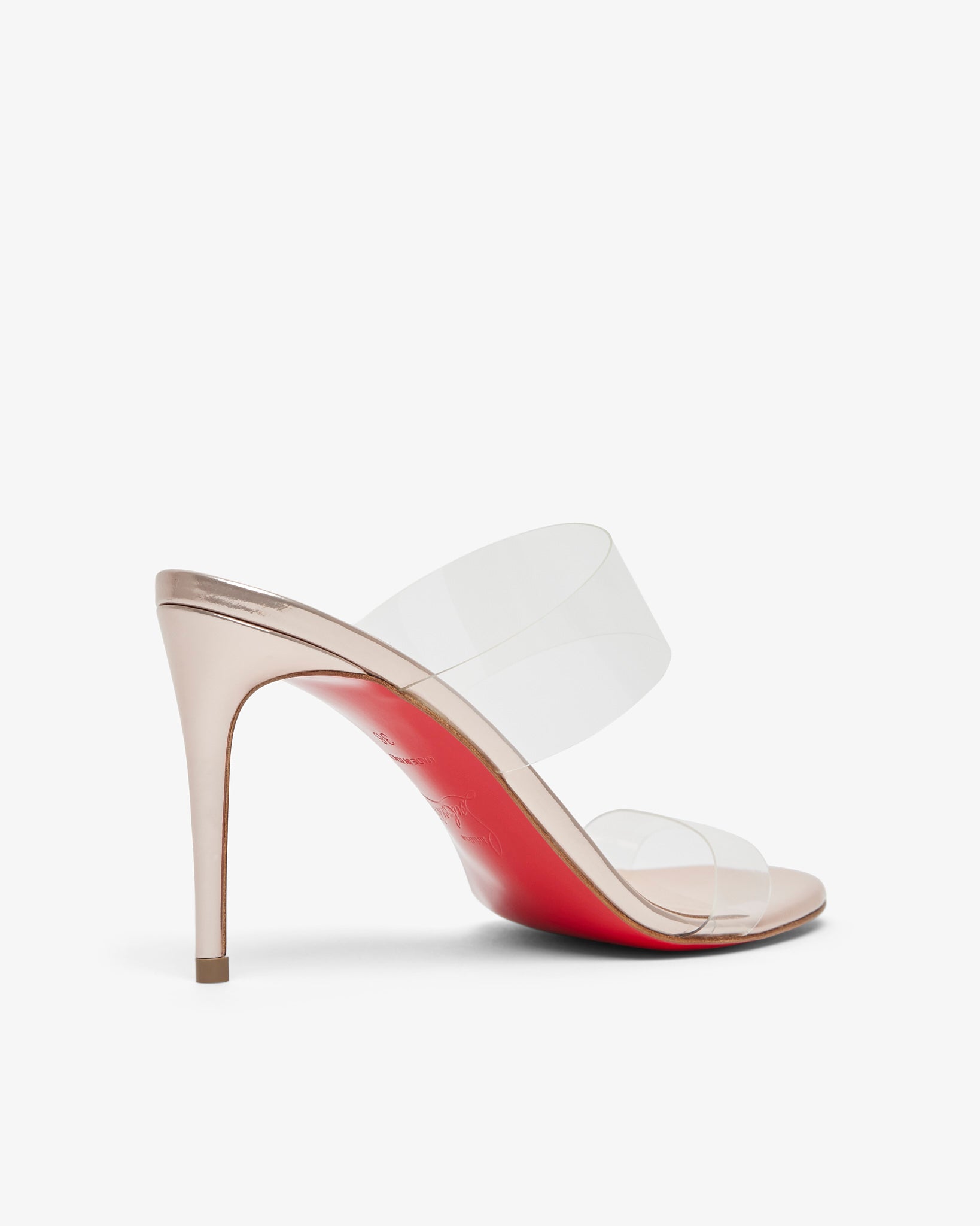 Just Nothing 85 metallic mules