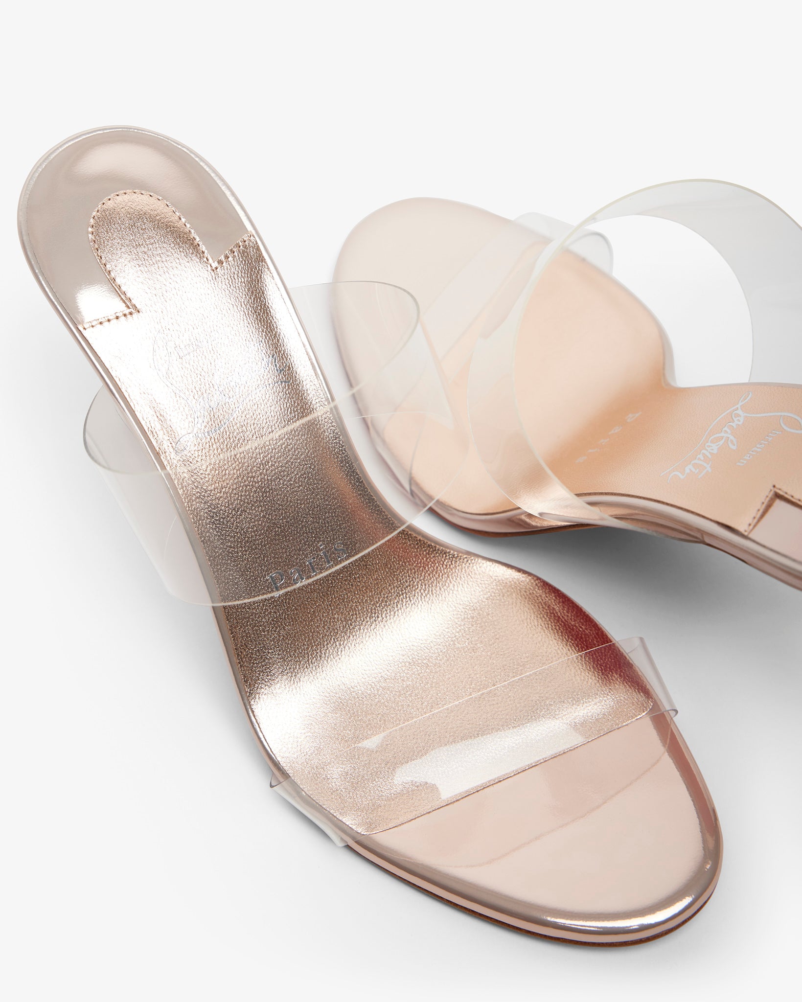 Just Nothing 85 metallic mules