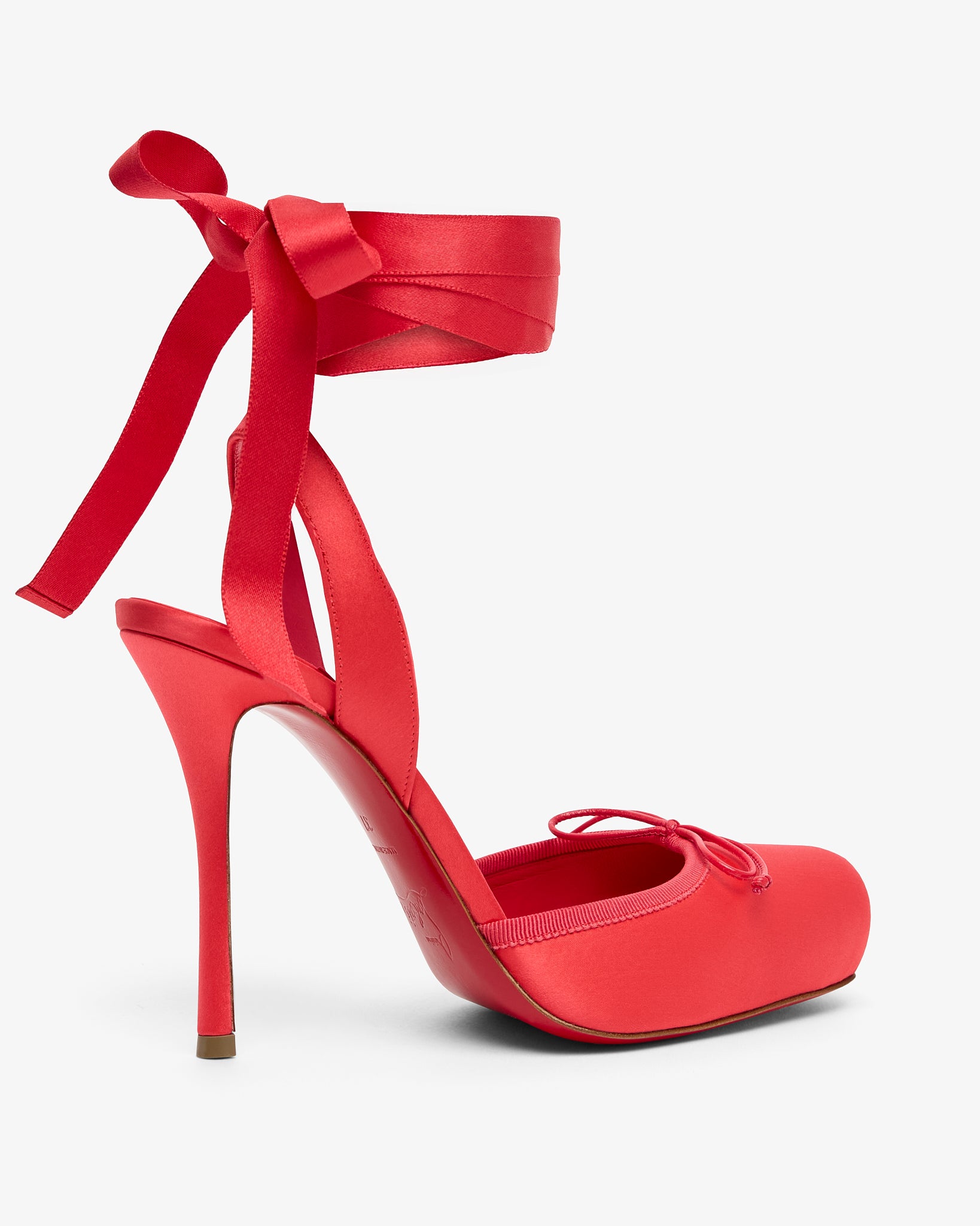 Cassia lace up 100 satin pumps