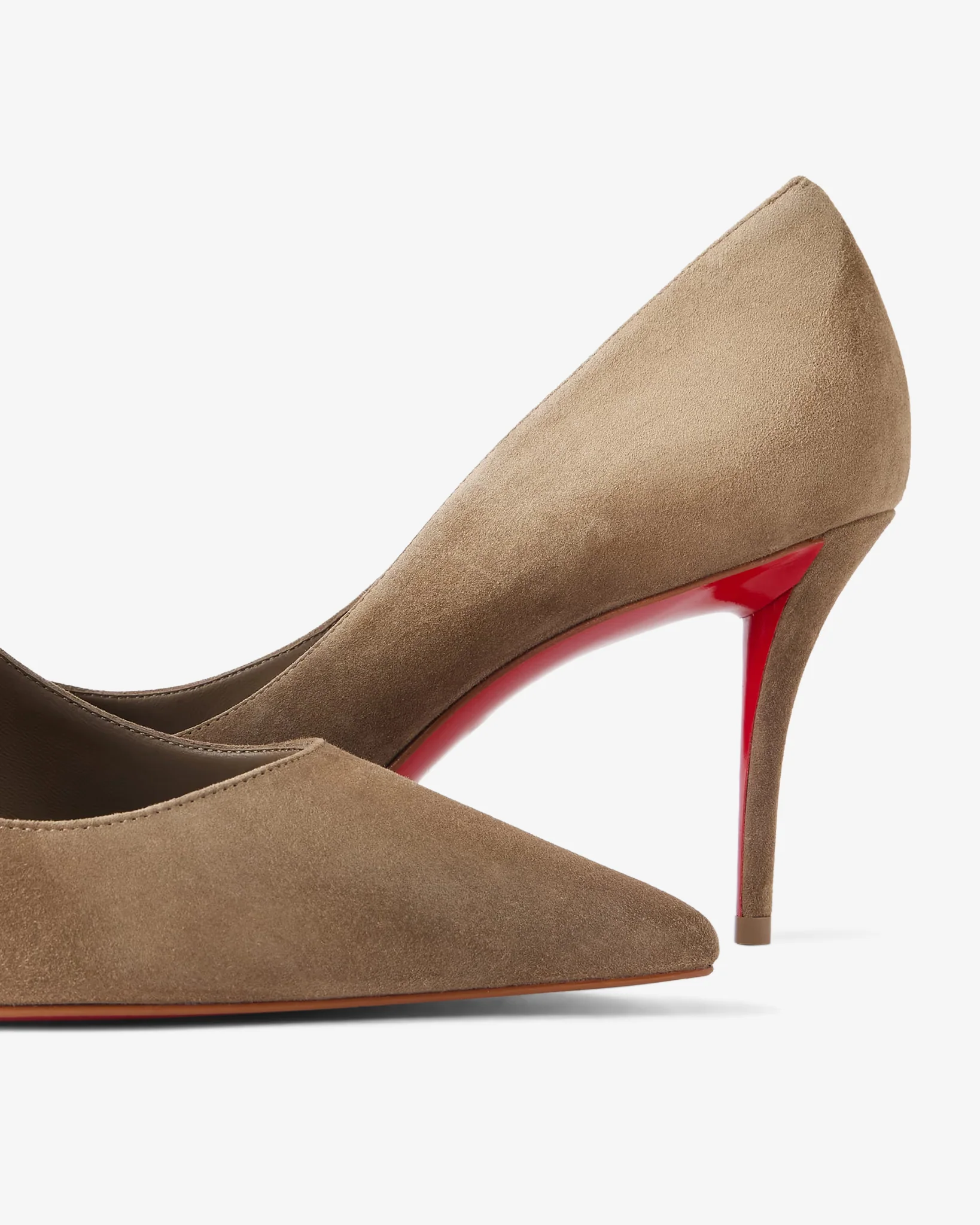 Miss Z 80 grey suede pumps
