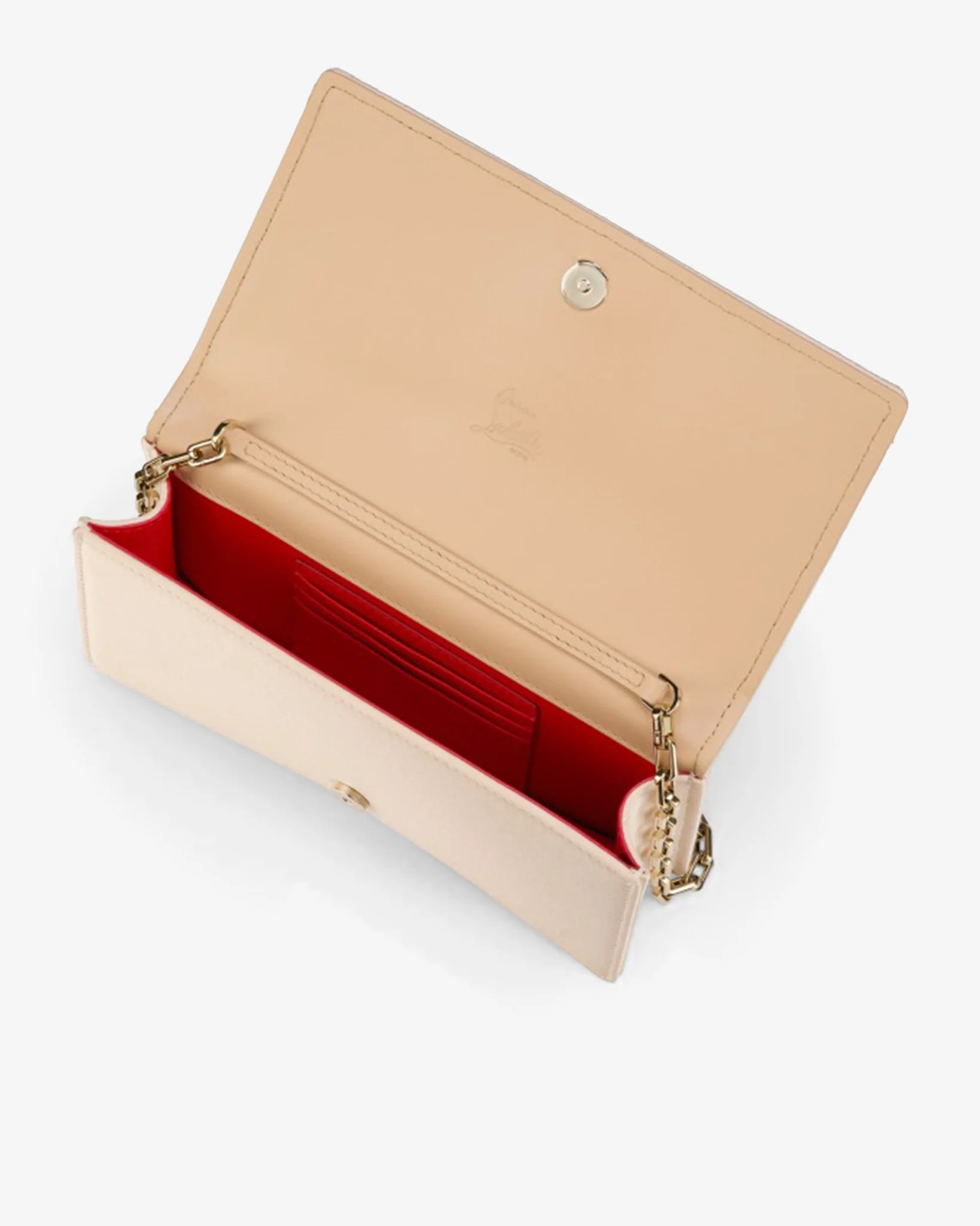Bettina crepe satin light blush clutch