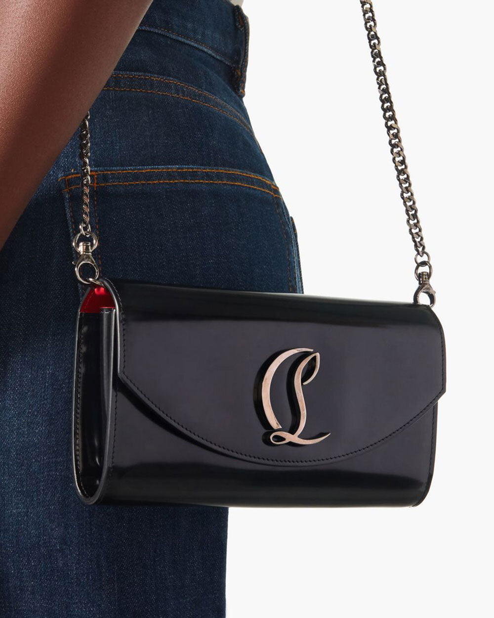 Loubi54 black wallet on chain