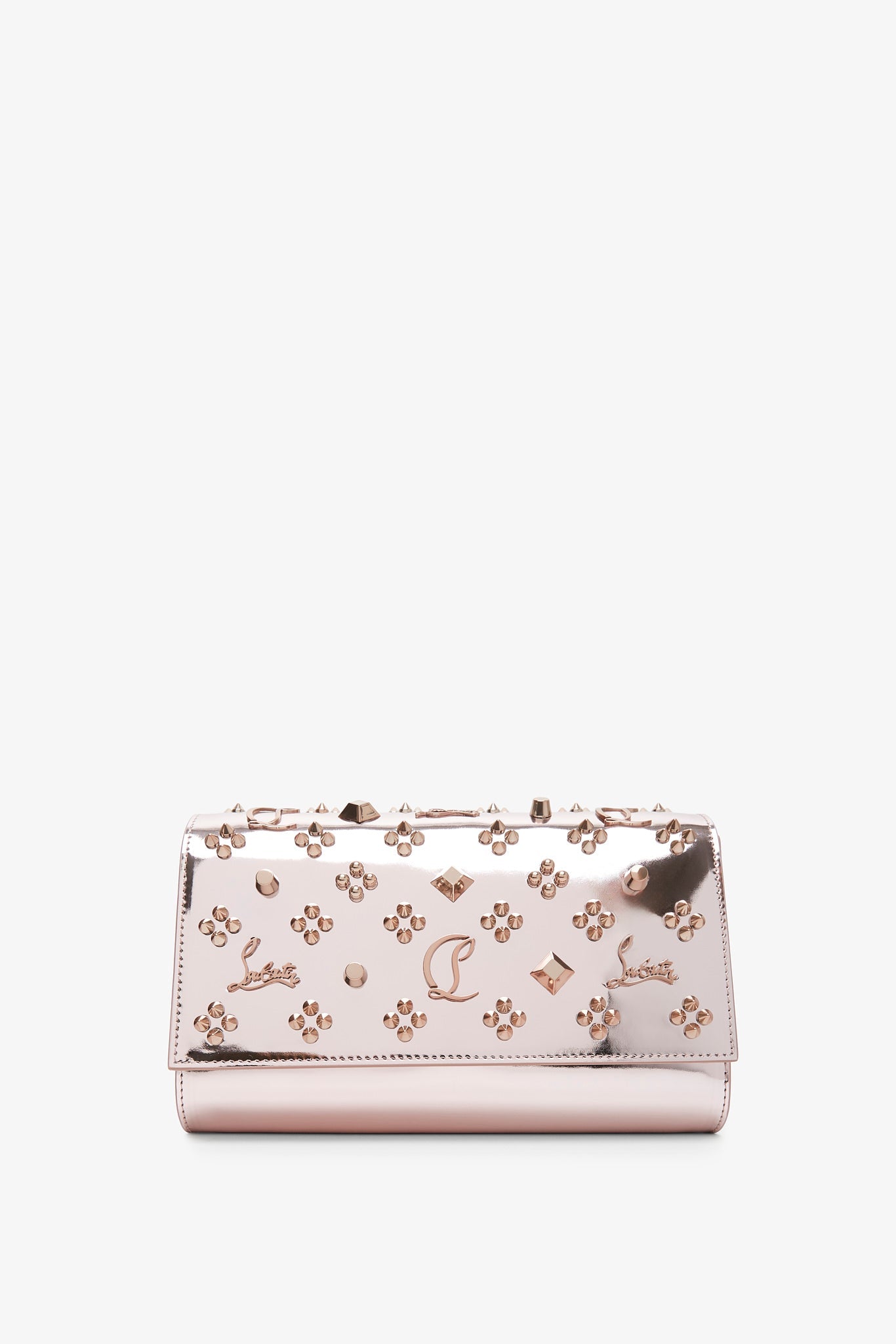 Paloma metallic loubinthesky clutch