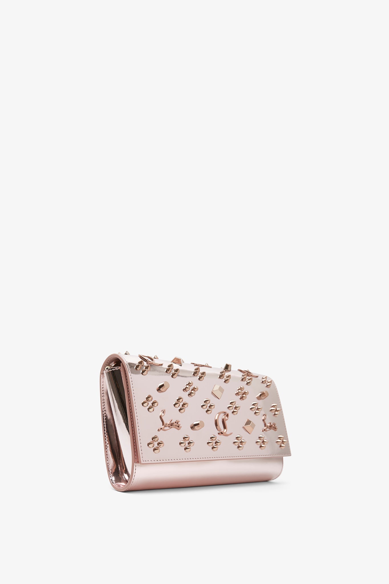 Paloma metallic loubinthesky clutch