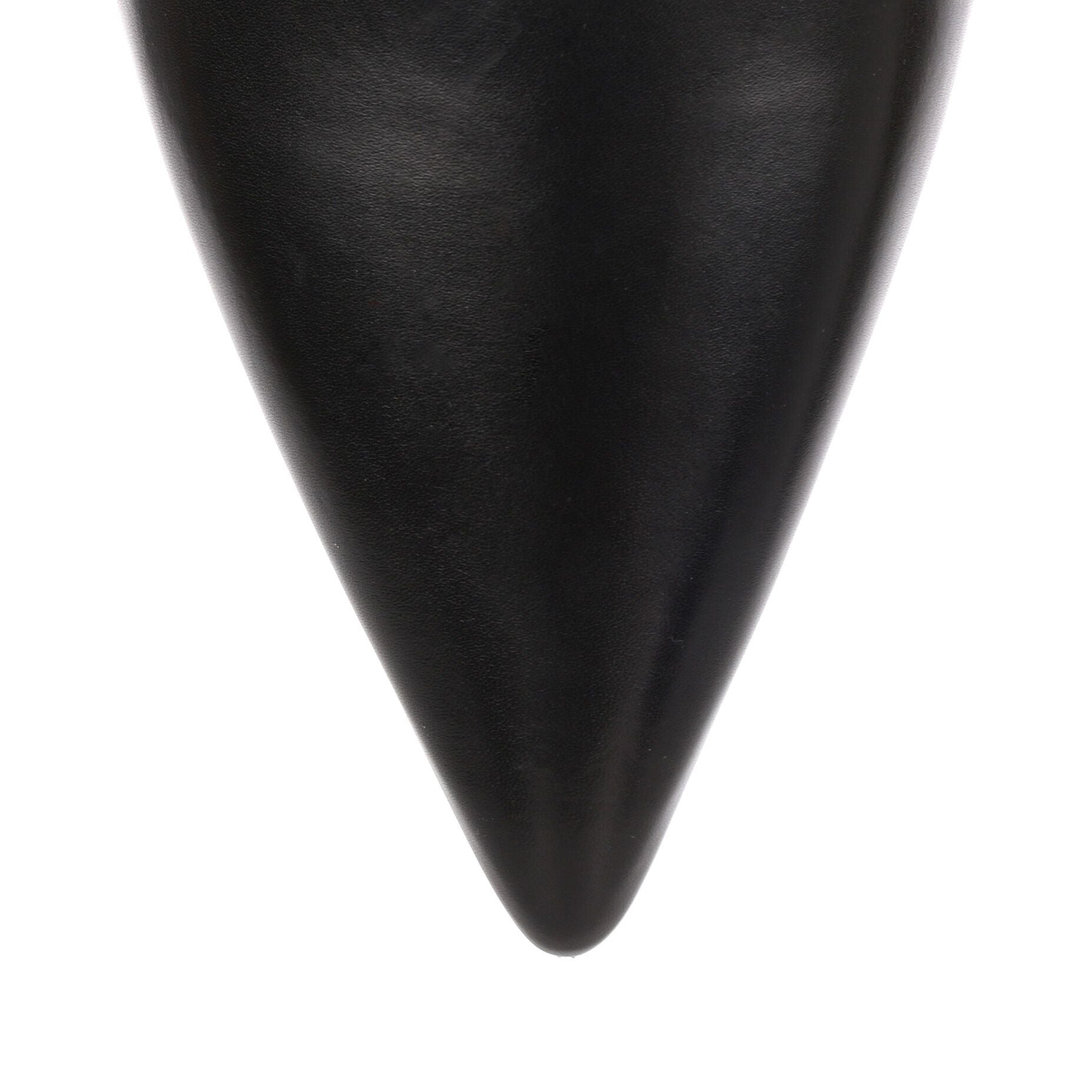 Black leather stretch ankle boot