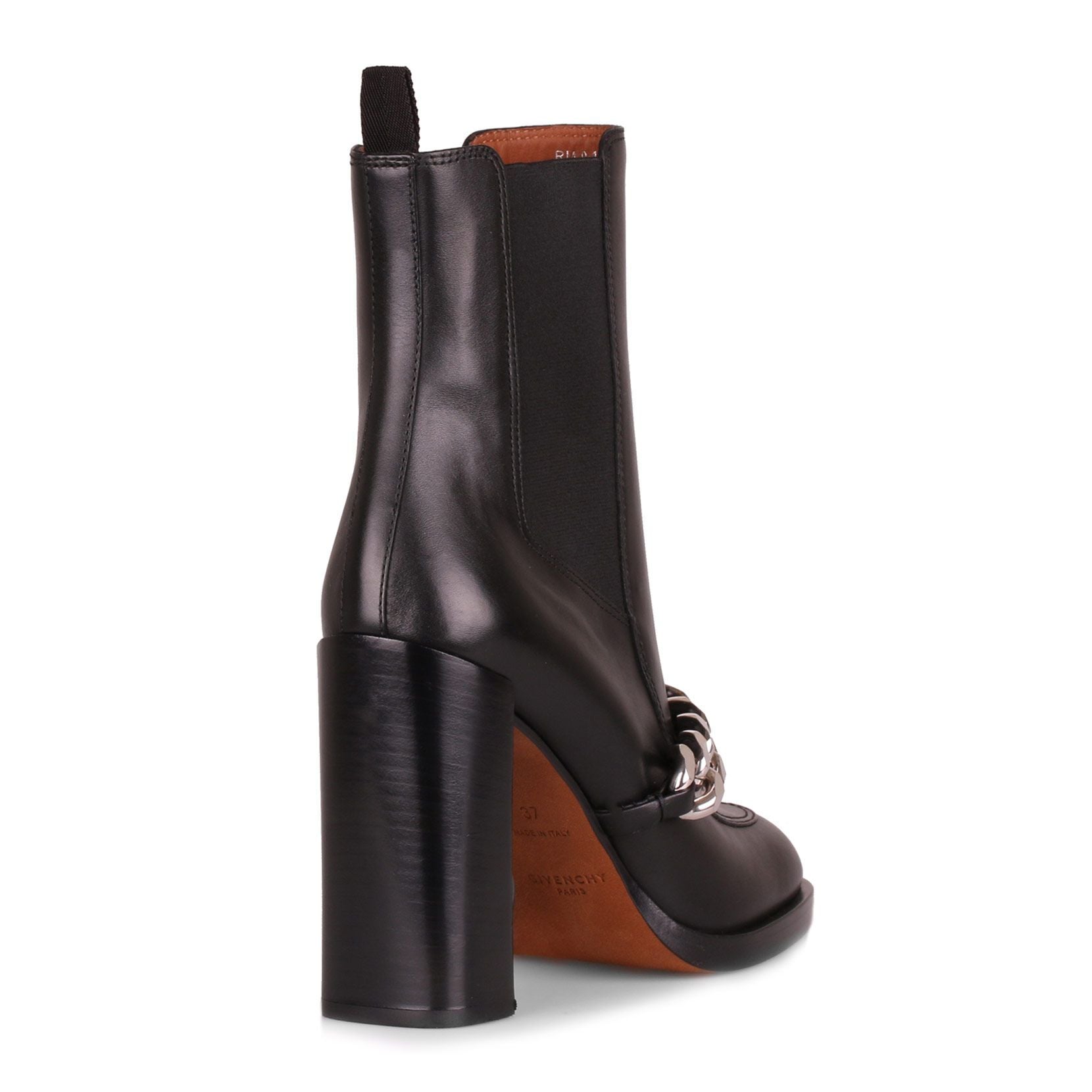 Black leather Chelsea boot