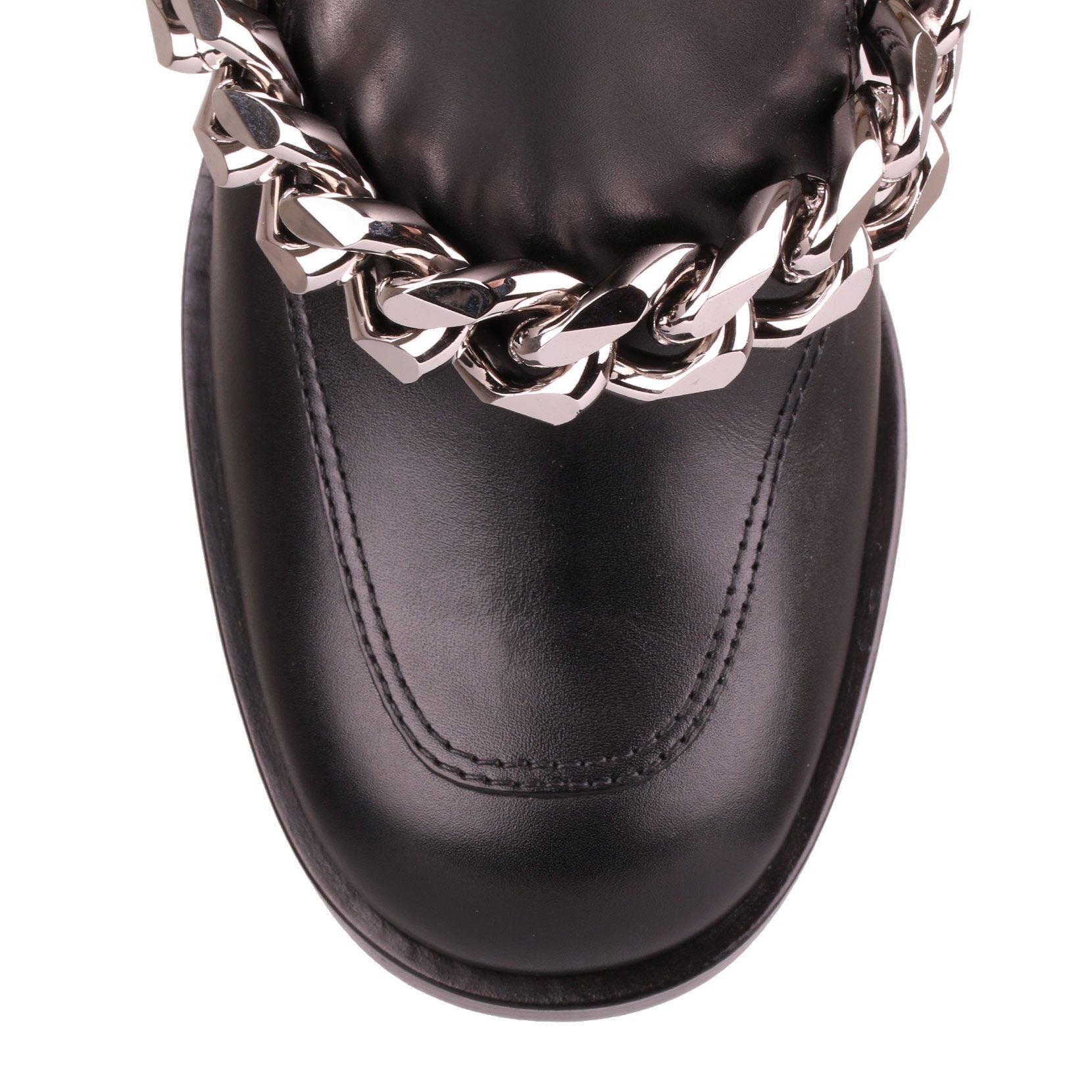 Black leather Chelsea boot
