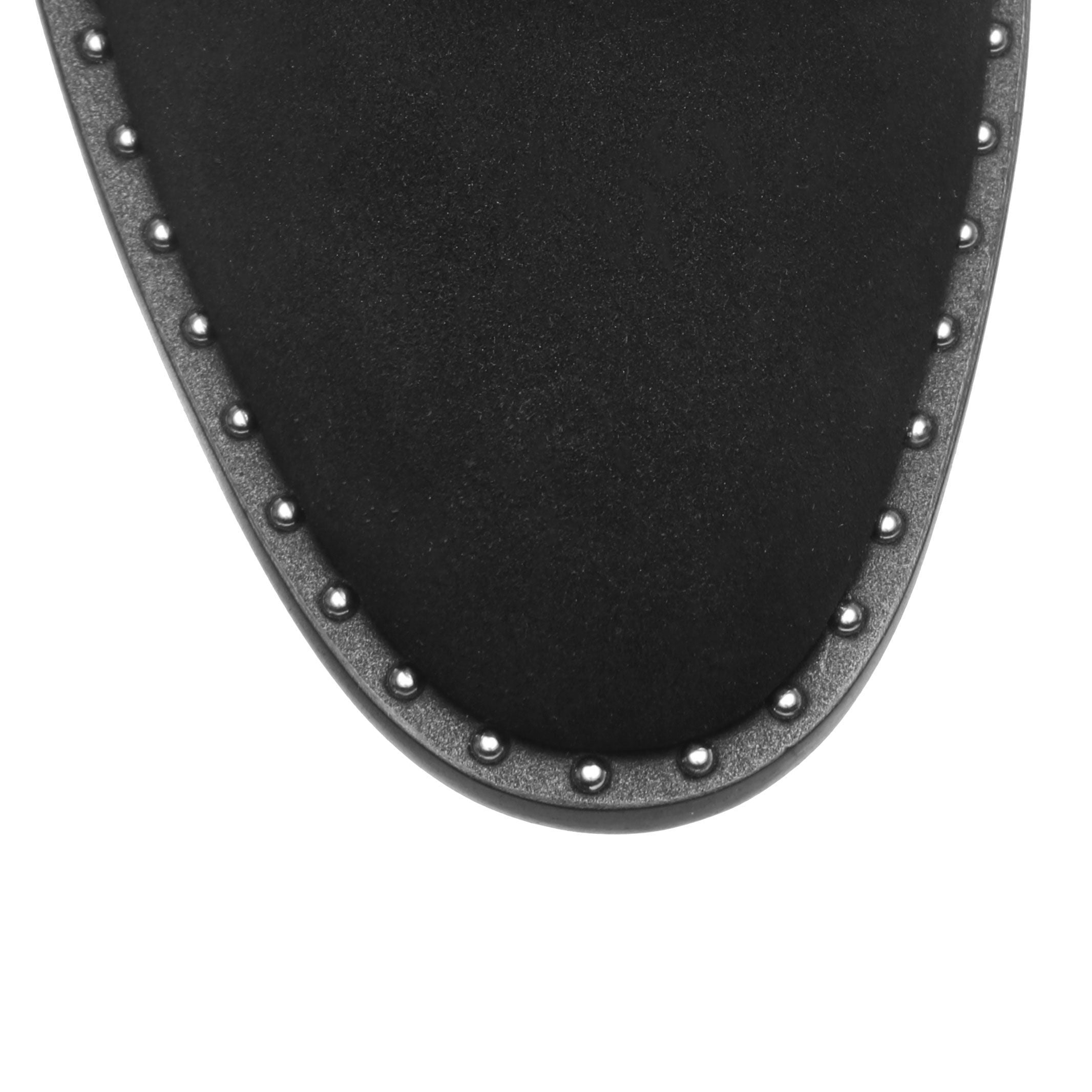 Elegant flat black suede boot