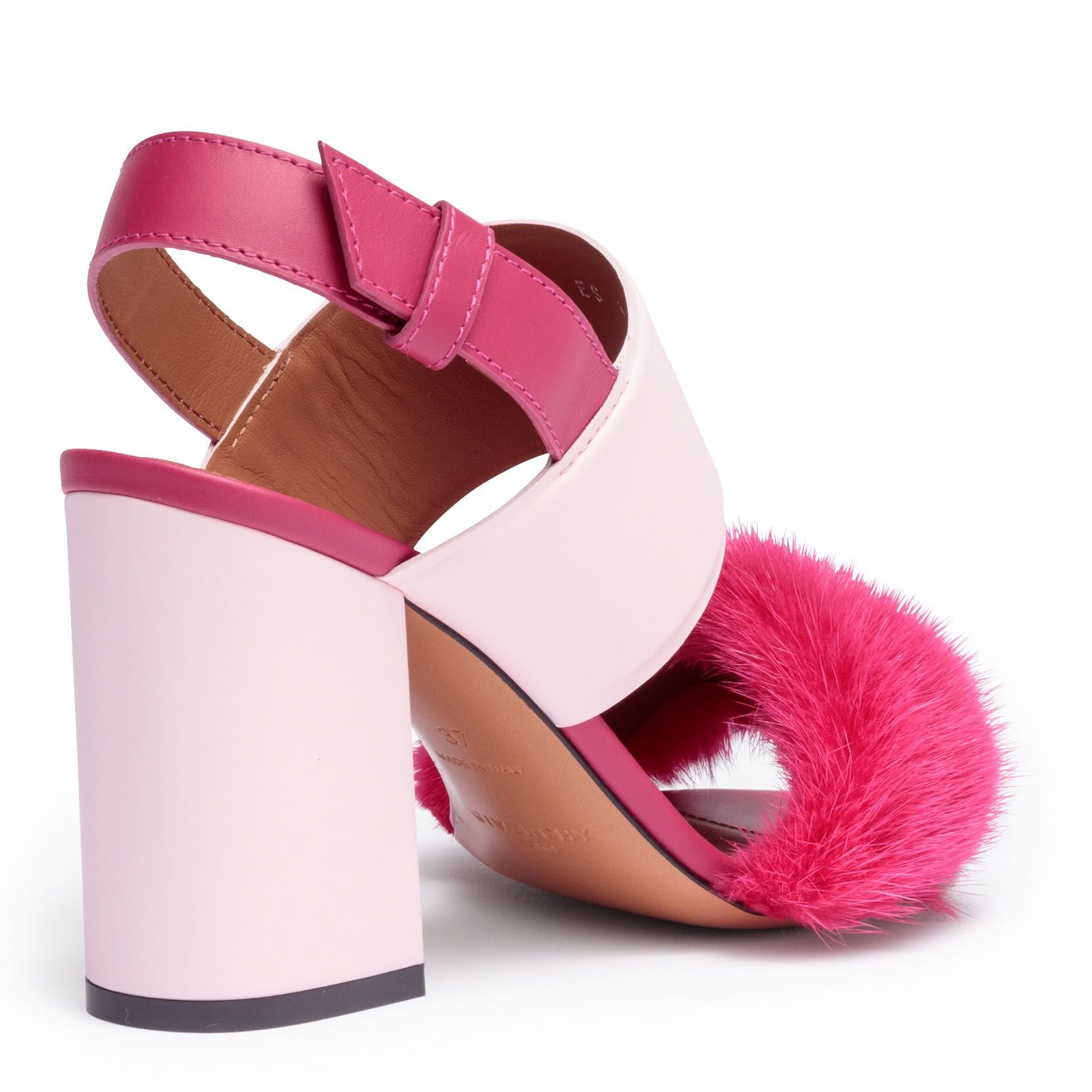 Paris pink mink sandals