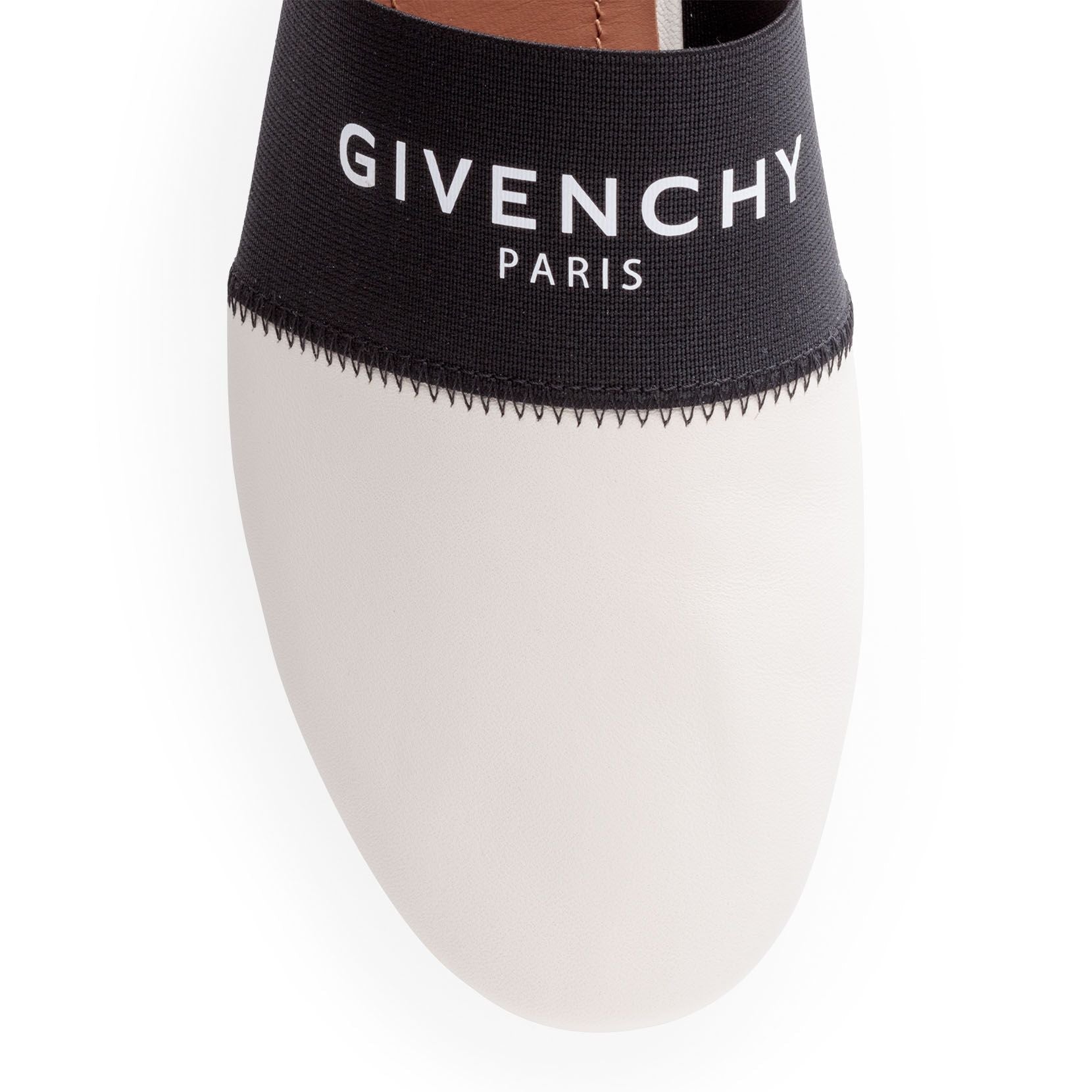 Bedford flat black beige mules