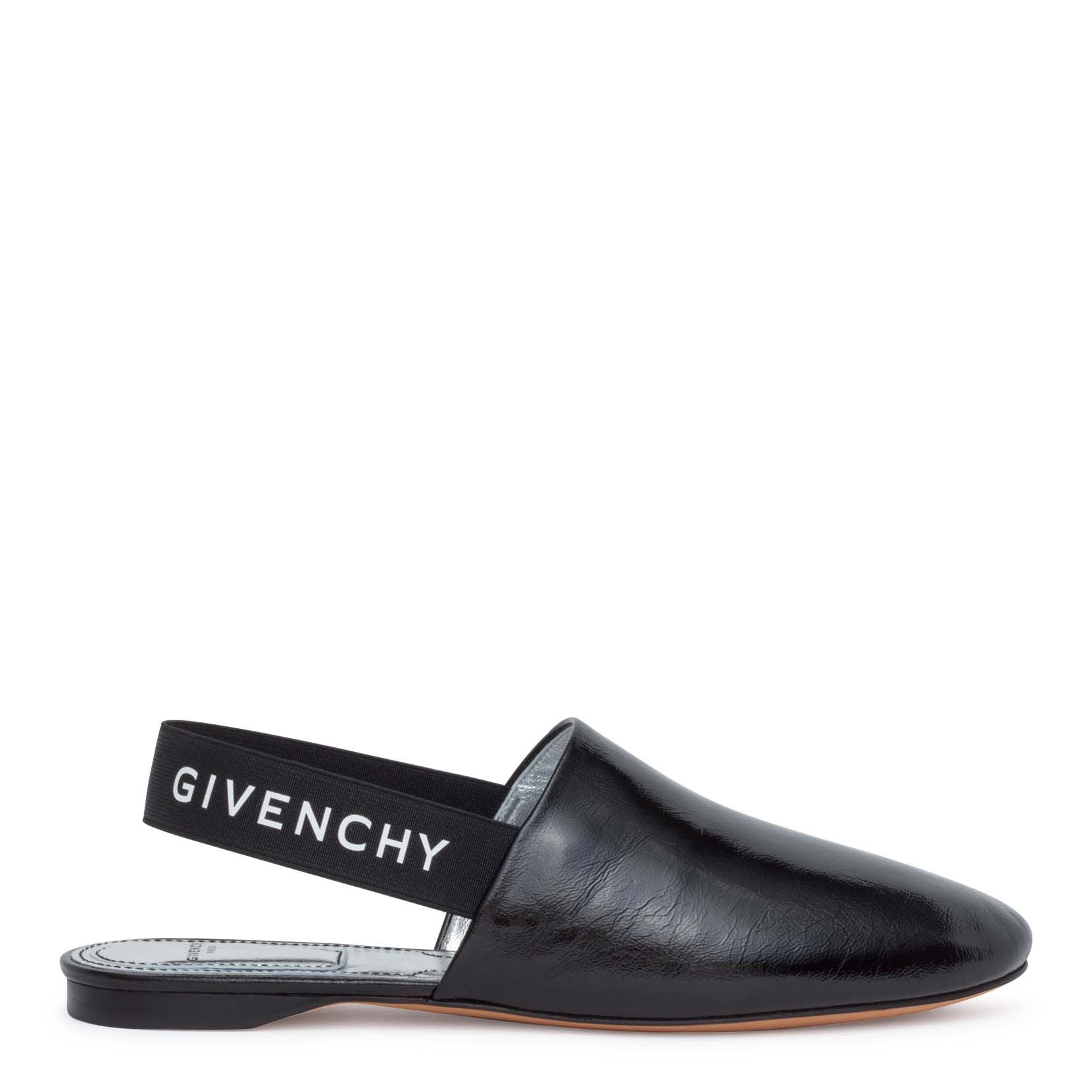 Rivington black sling-back flats